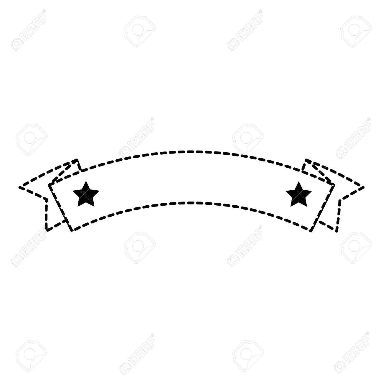 星フレーム ベクトル イラスト デザインとリボンします のイラスト素材 ベクタ Image