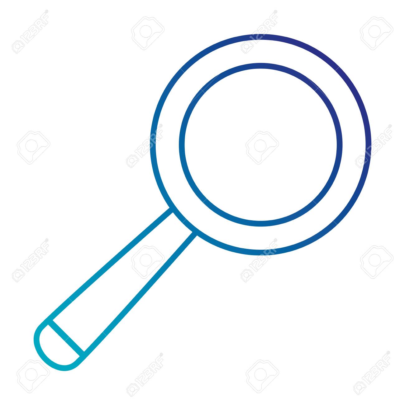 虫眼鏡アイコン ベクトル イラスト デザインを分離しました のイラスト素材 ベクタ Image