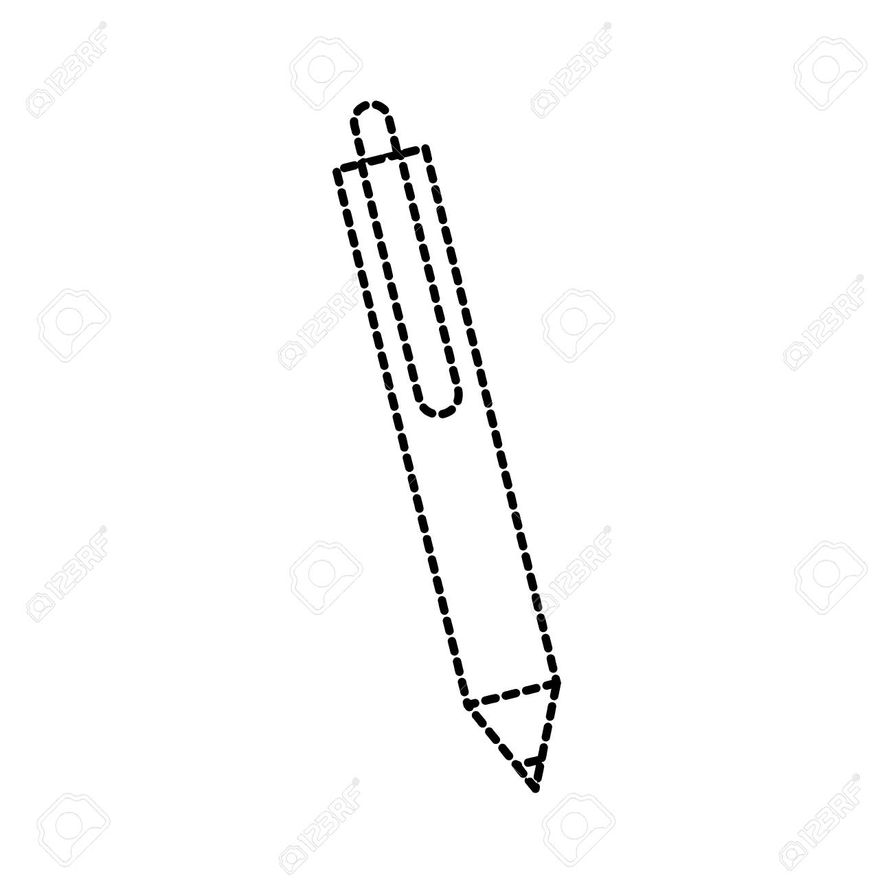 ボールペン アクセサリー オブジェクト書き込みベクトル図