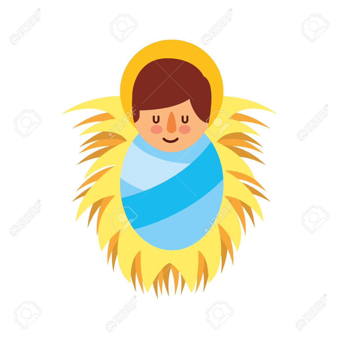 Dibujos Animados Bebe Lindo Jesucristo En La Ilustracion De Vector De Imagen De Navidad De Pesebre Ilustraciones Vectoriales Clip Art Vectorizado Libre De Derechos Image 0729