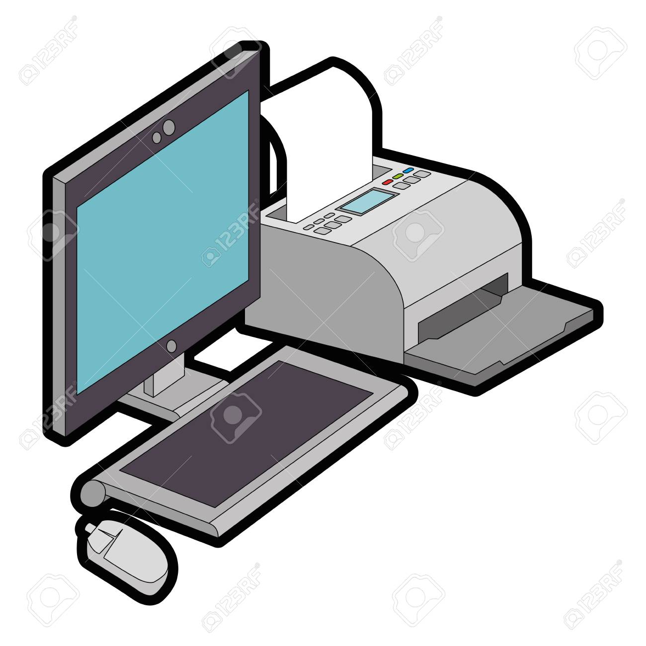 printer for desktop computer
