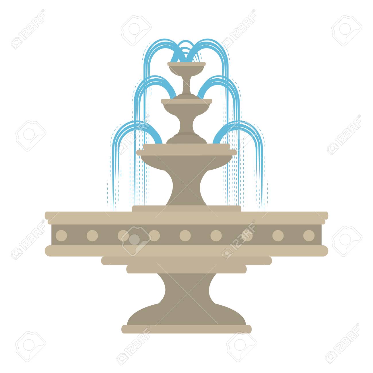 公園水噴水のアイコン ベクトル イラスト デザインのイラスト素材 ベクタ Image 4044