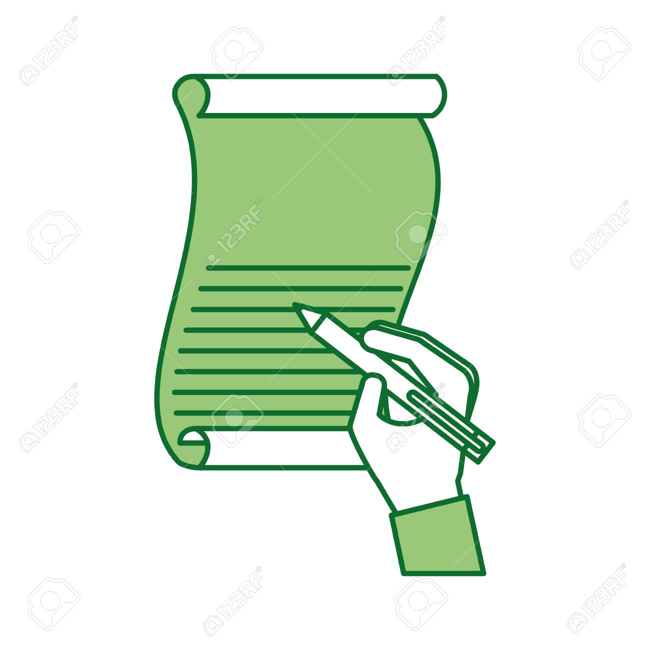 クリスマスの手書きの手紙の贈り物親愛なるサンタベクターイラスト のイラスト素材 ベクタ Image