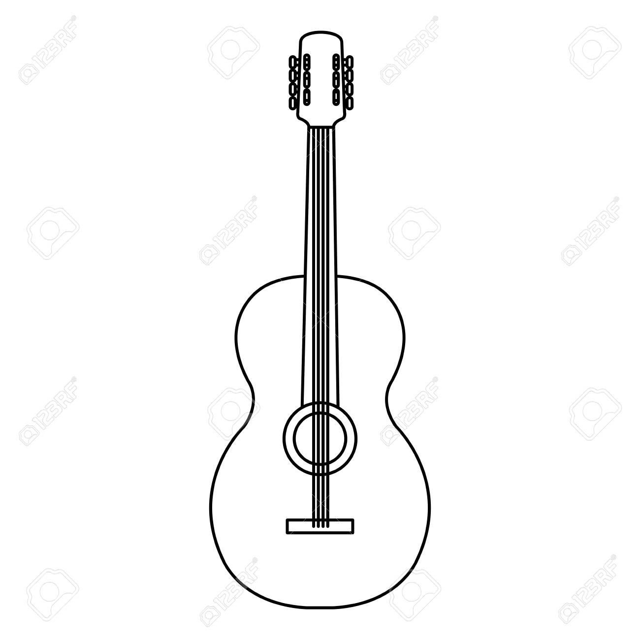 ギター楽器アイコン ベクトル イラスト デザインを分離しました のイラスト素材 ベクタ Image 19