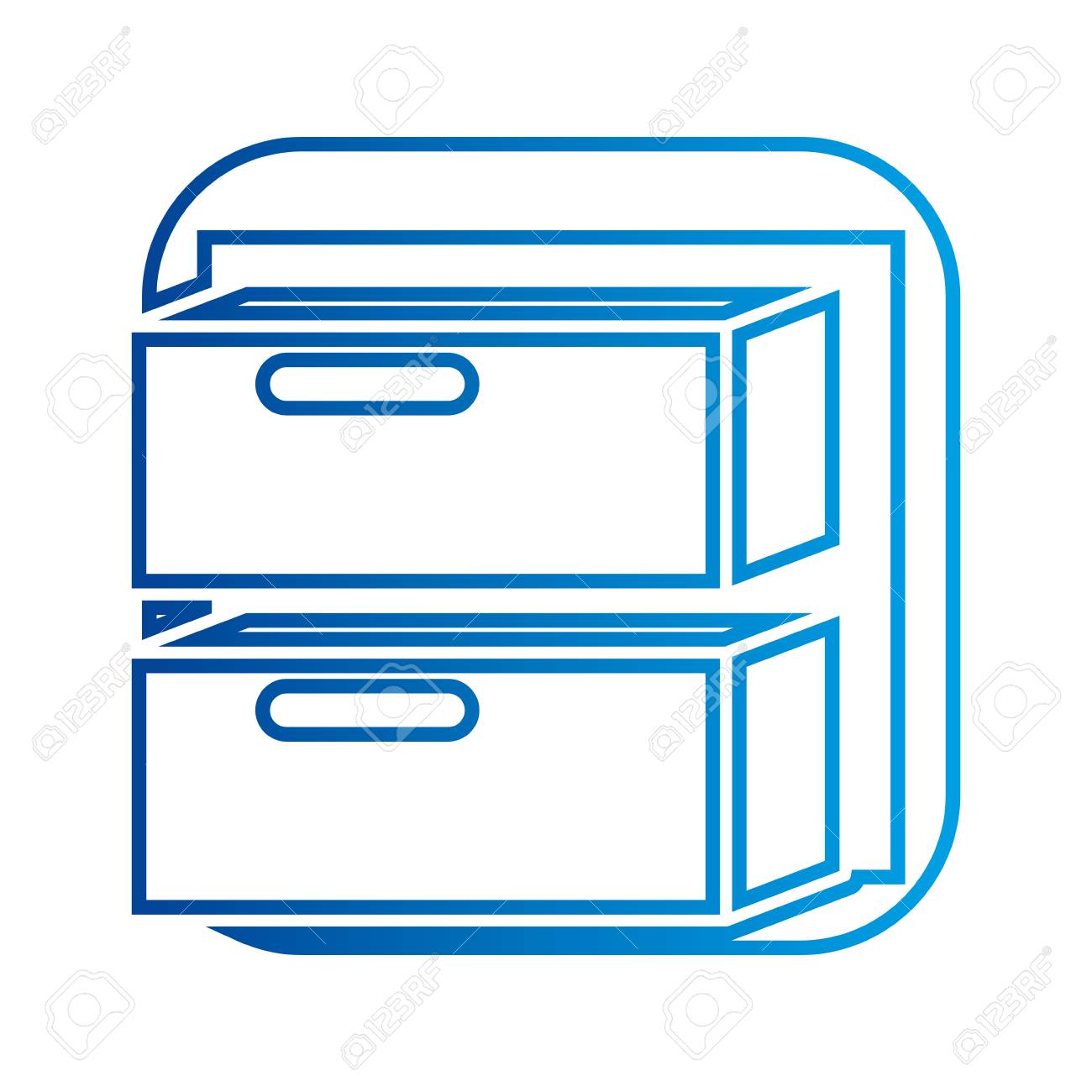 オフィス キャビネット引き出しアーカイブ ドキュメント ベクトル図 のイラスト素材 ベクタ Image 4050