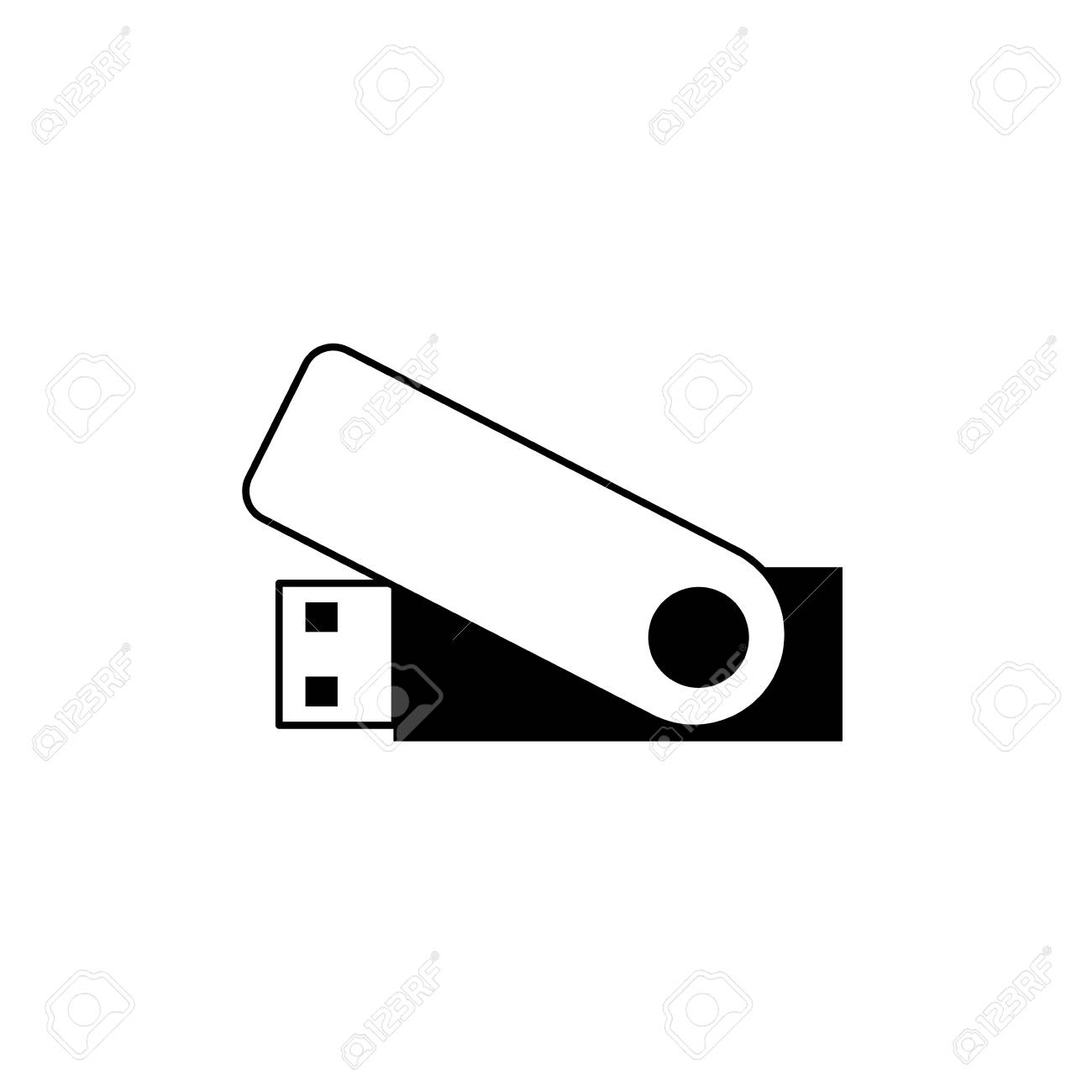 flash corporate template Black usb flash drive template for advertising, branding and.