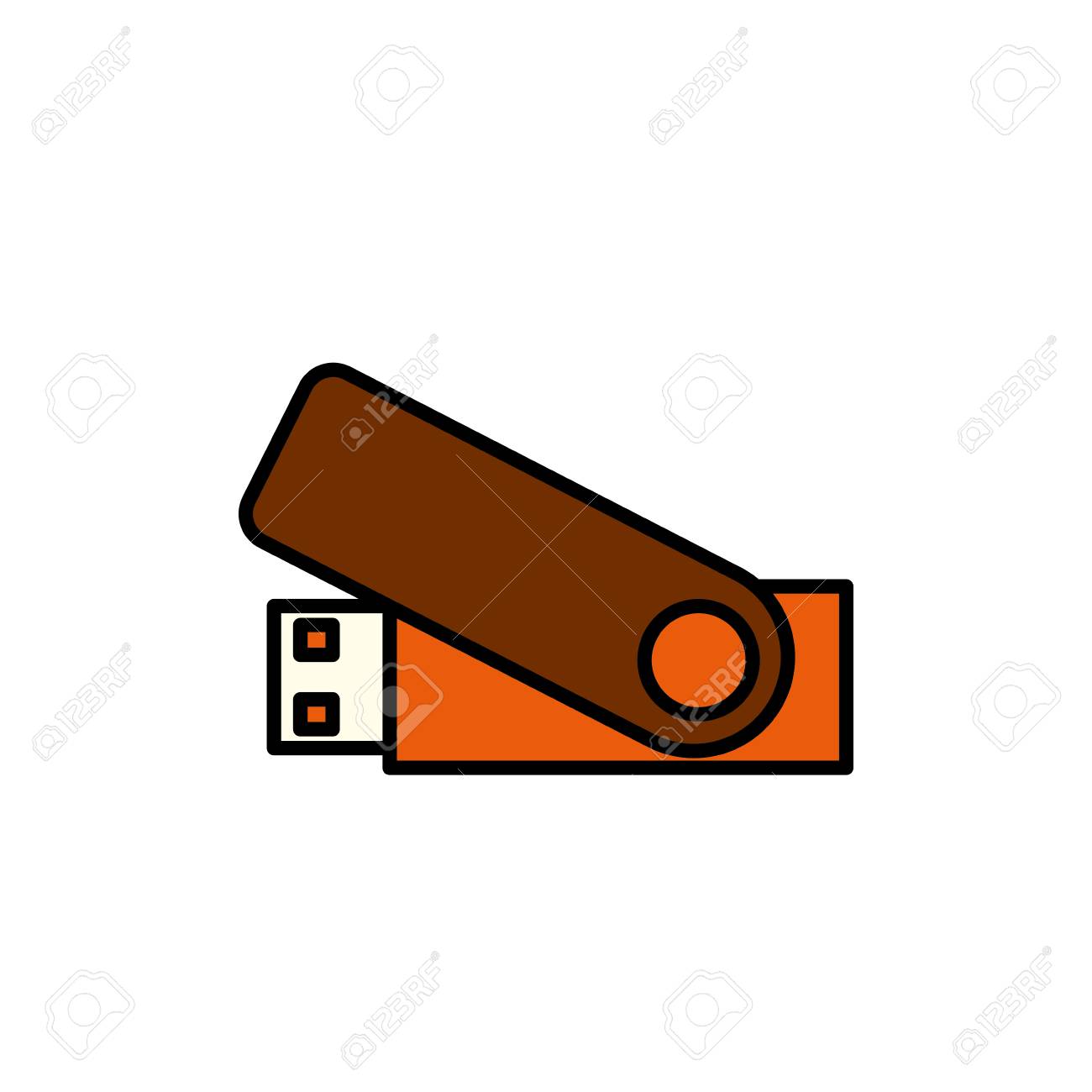 flash corporate template Template for advertising and corporate identity. Usb flash drives.
