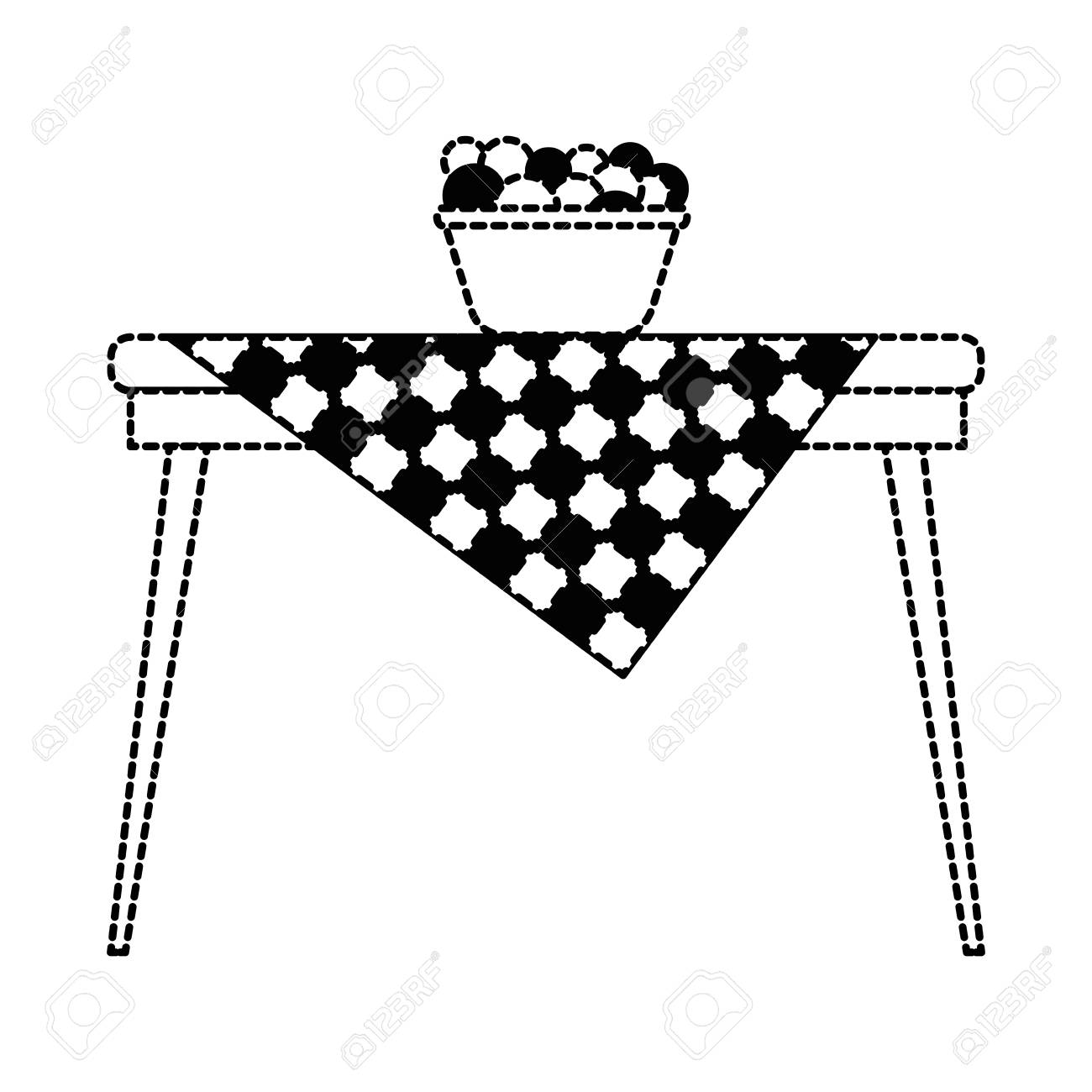 Picnic Table With Fruits In Bowl Vector Illustration Design Royalty Free  SVG, Cliparts, Vectors, and Stock Illustration. Image 89548793., image size:1300x1300
