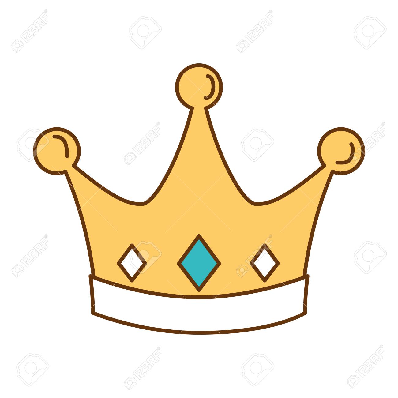 Reine Couronne Isole Icone Vector Illustration Design Clip Art Libres De Droits Vecteurs Et Illustration Image