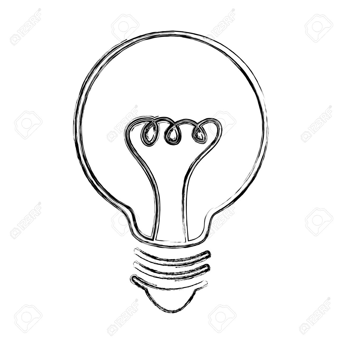 gluehbirne einfach zeichnen, skizze zeichnen glühbirne cartoon vektor grafikdesign lizenzfrei, Design ideen