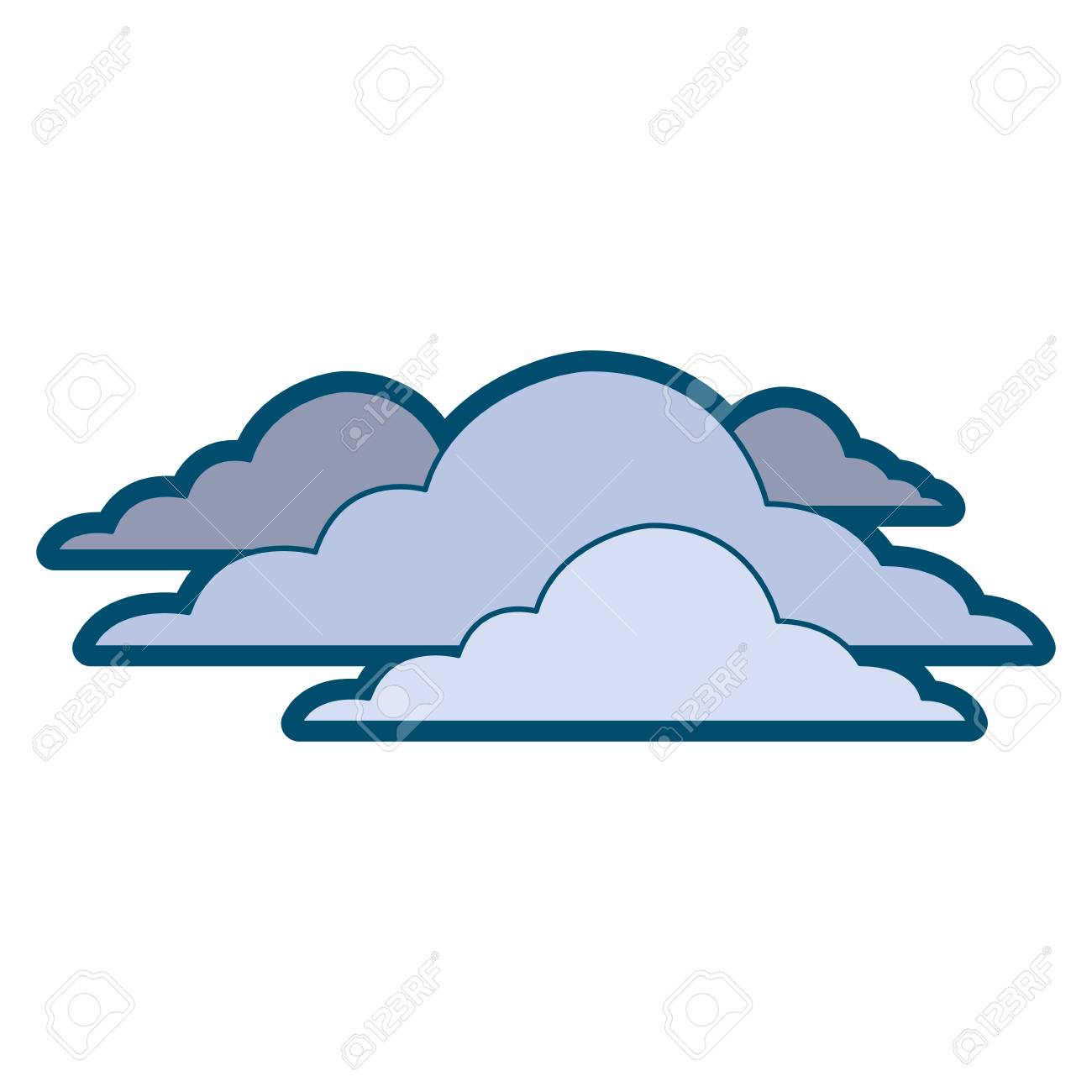 雲空気候曇りデイシーンベクトルイラストのイラスト素材 ベクタ Image 雲空気候曇りデイシーンベクトルイラストのイラスト素材 ベクタ Image