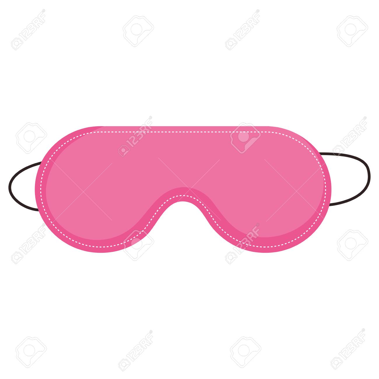 睡眠マスク分離アイコンベクトルイラストデザイン のイラスト素材 ベクタ Image