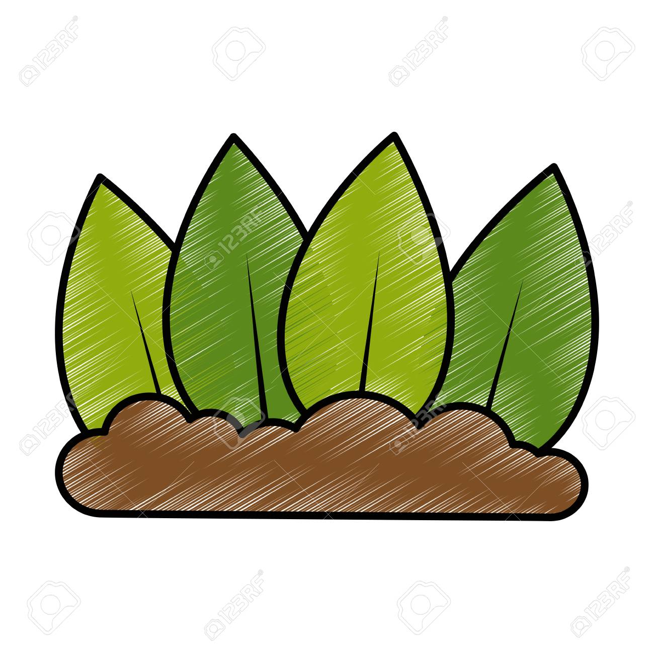 植物栽培孤立したアイコンベクトルイラストデザインのイラスト素材 ベクタ Image