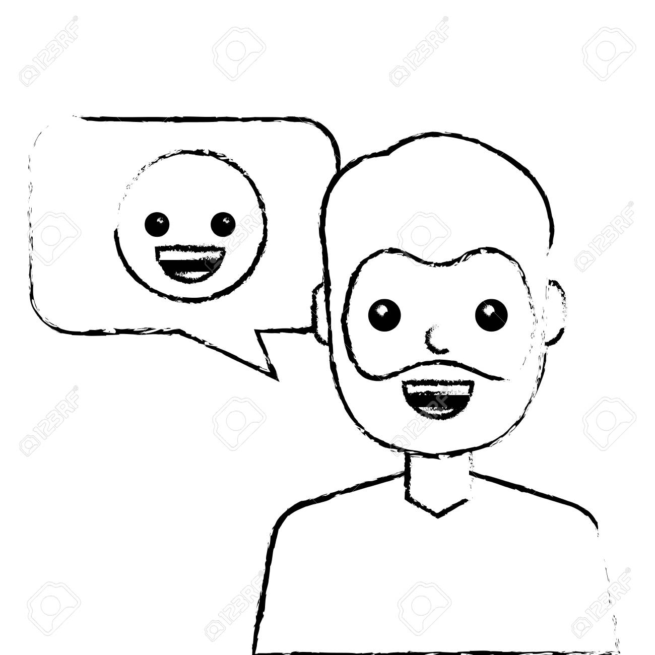 動物画像のすべて 最高かつ最も包括的な笑顔 イラスト 男