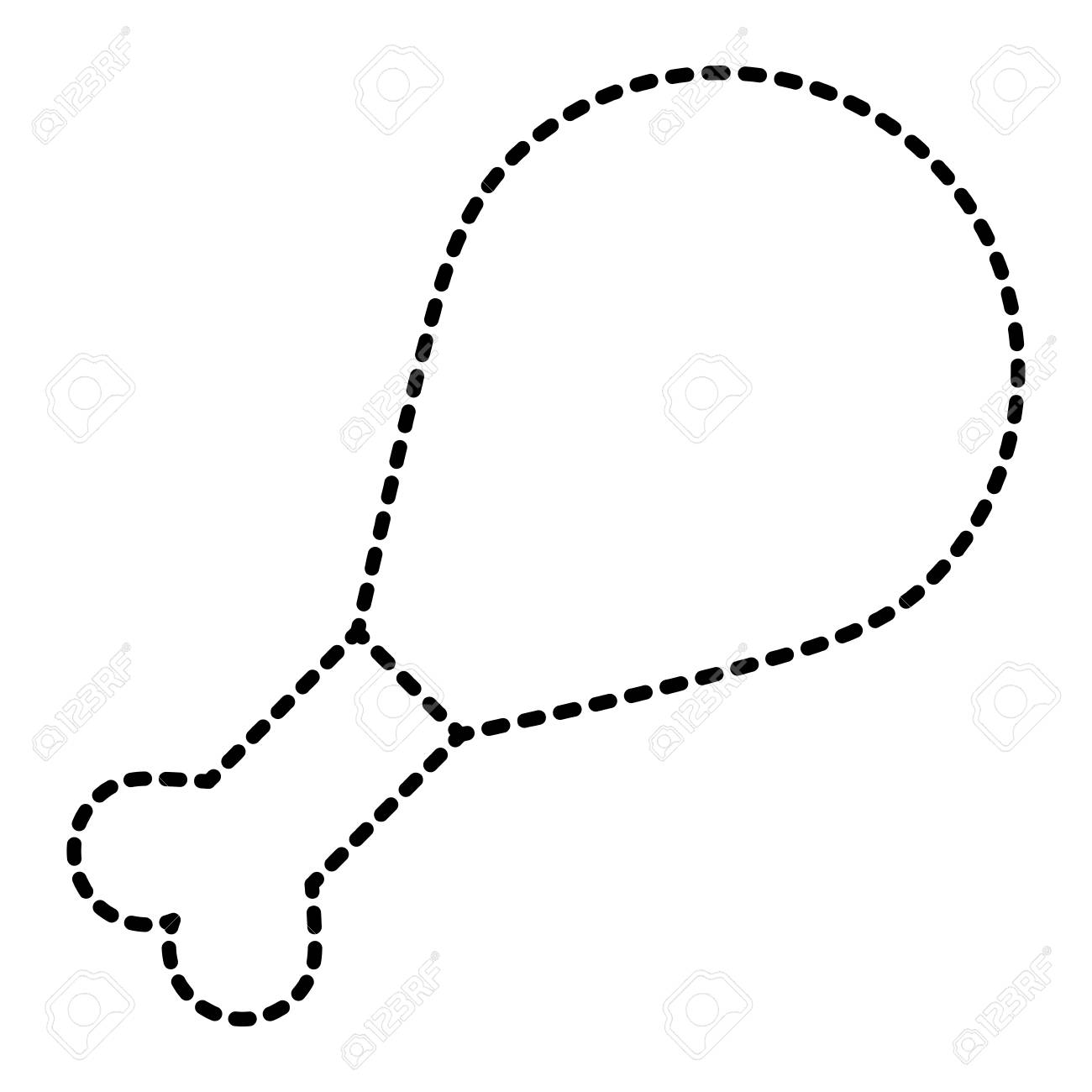 ローストチキンレッグフードアイコンベクトルイラストのイラスト素材 ベクタ Image 93265294