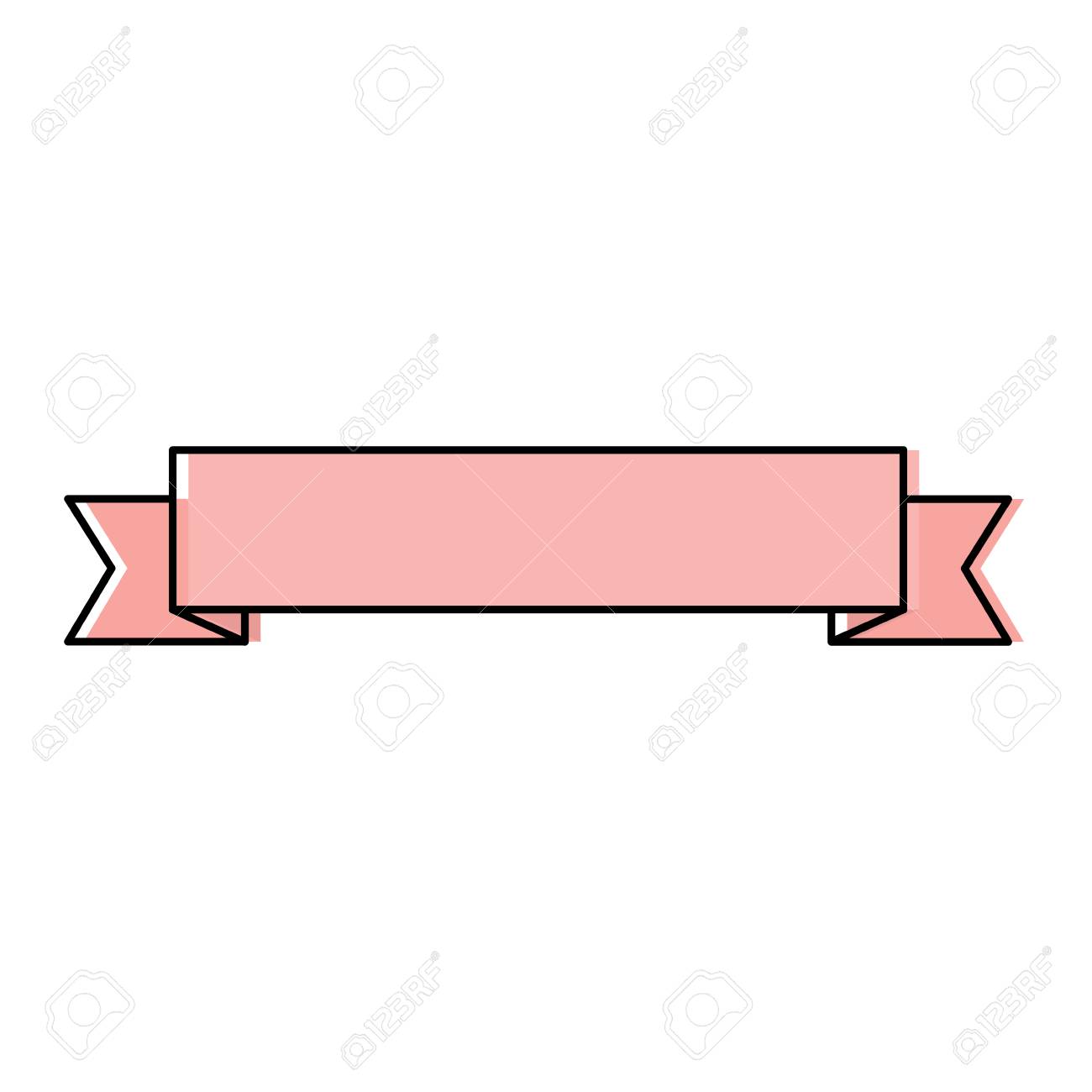 リボンバナーアイコン画像ベクトルイラストデザイン のイラスト素材 ベクタ Image