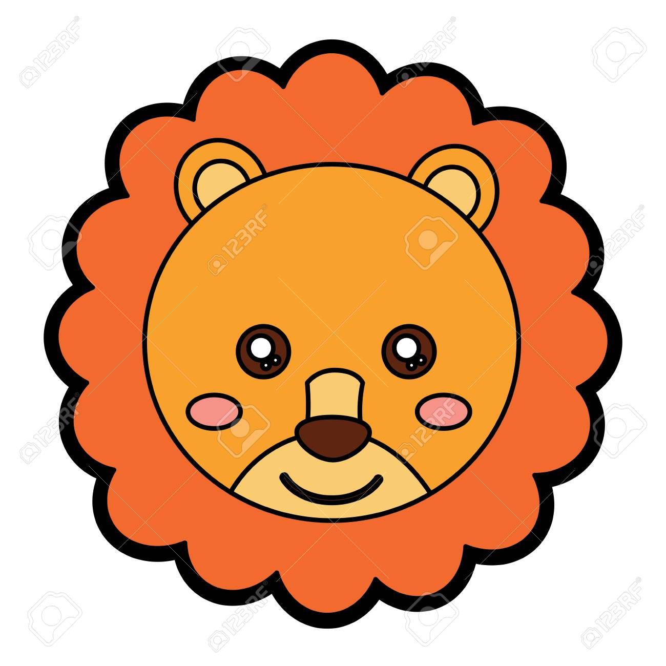 ライオンかわいい動物アイコン画像ベクトルイラストデザインのイラスト素材 ベクタ Image ライオンかわいい動物アイコン画像ベクトルイラストデザインのイラスト素材 ベクタ Image