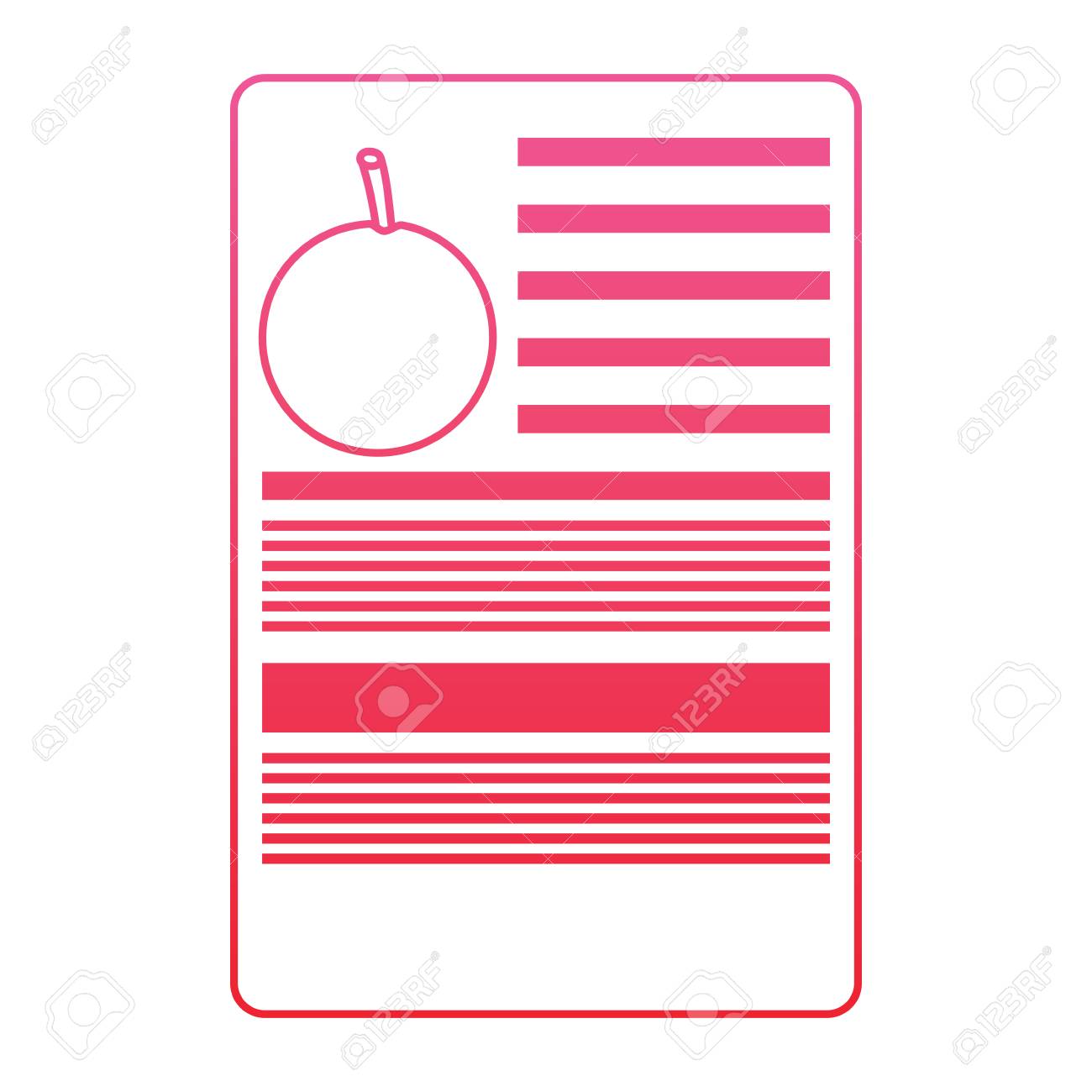 orange nutrition facts label template vector illustration red supplement facts label template