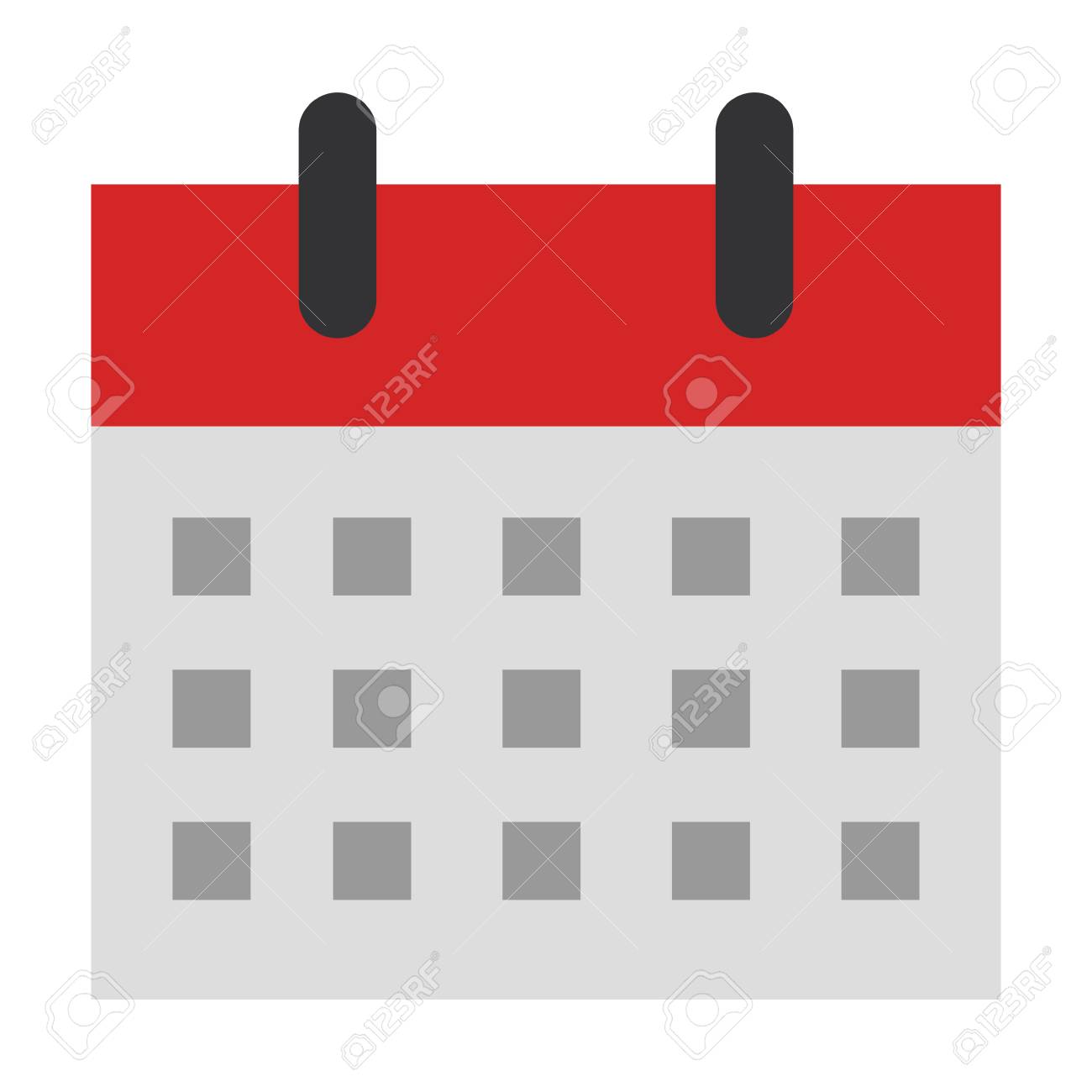 カレンダーリマインダー分離アイコンベクトルイラストデザインのイラスト素材 ベクタ Image