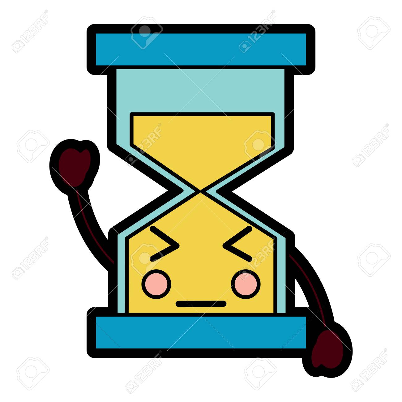 砂時計の時間閉じる目可愛い文字ベクトルイラストのイラスト素材 ベクタ Image 砂時計の時間閉じる目可愛い文字ベクトルイラストのイラスト素材 ベクタ Image