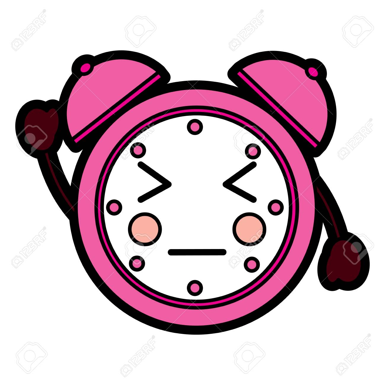 Angry Clock Icon Image Vector Illustration Design Royalty Free SVG,  Cliparts, Vectors, and Stock Illustration. Image 94043035., image size:1300x1300