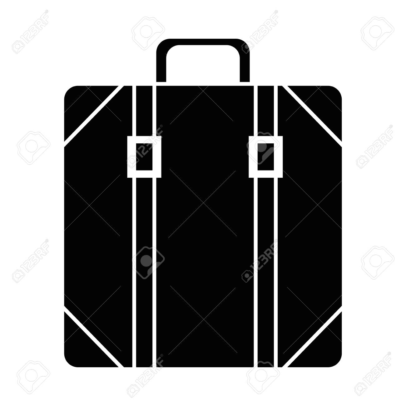 スーツケースバッグ アイコンベクトルイラストデザインのイラスト素材 ベクタ Image