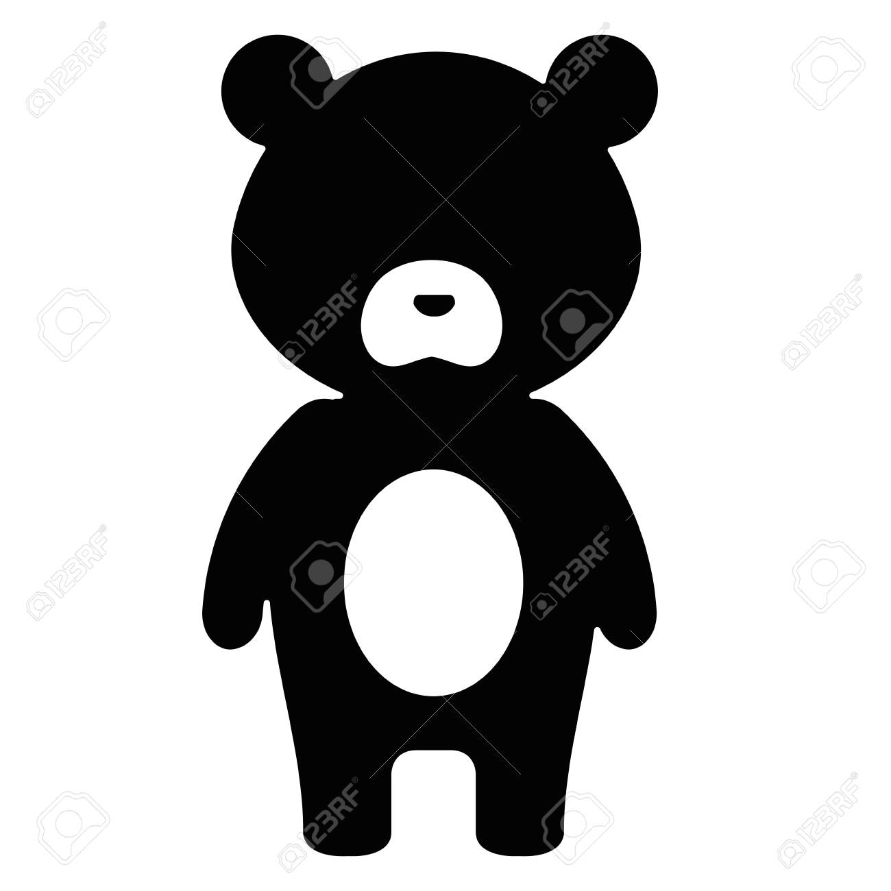 かわいいと柔らかいクマキャラクターベクトルイラストデザインのイラスト素材 ベクタ Image