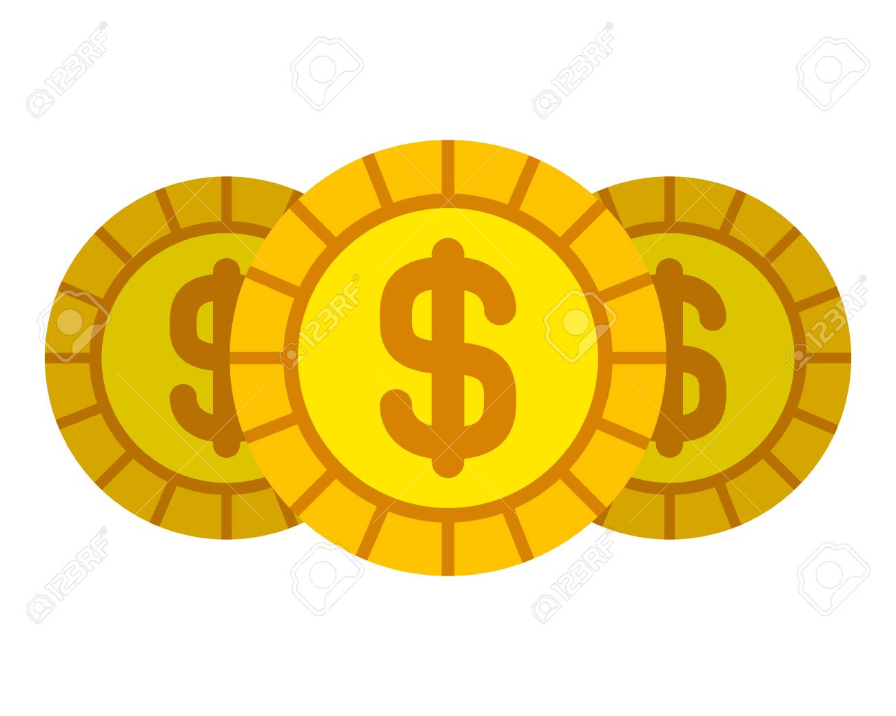 3枚のコインマネードル通貨ベクトルイラストをセットのイラスト素材・ベクター Image 94482390