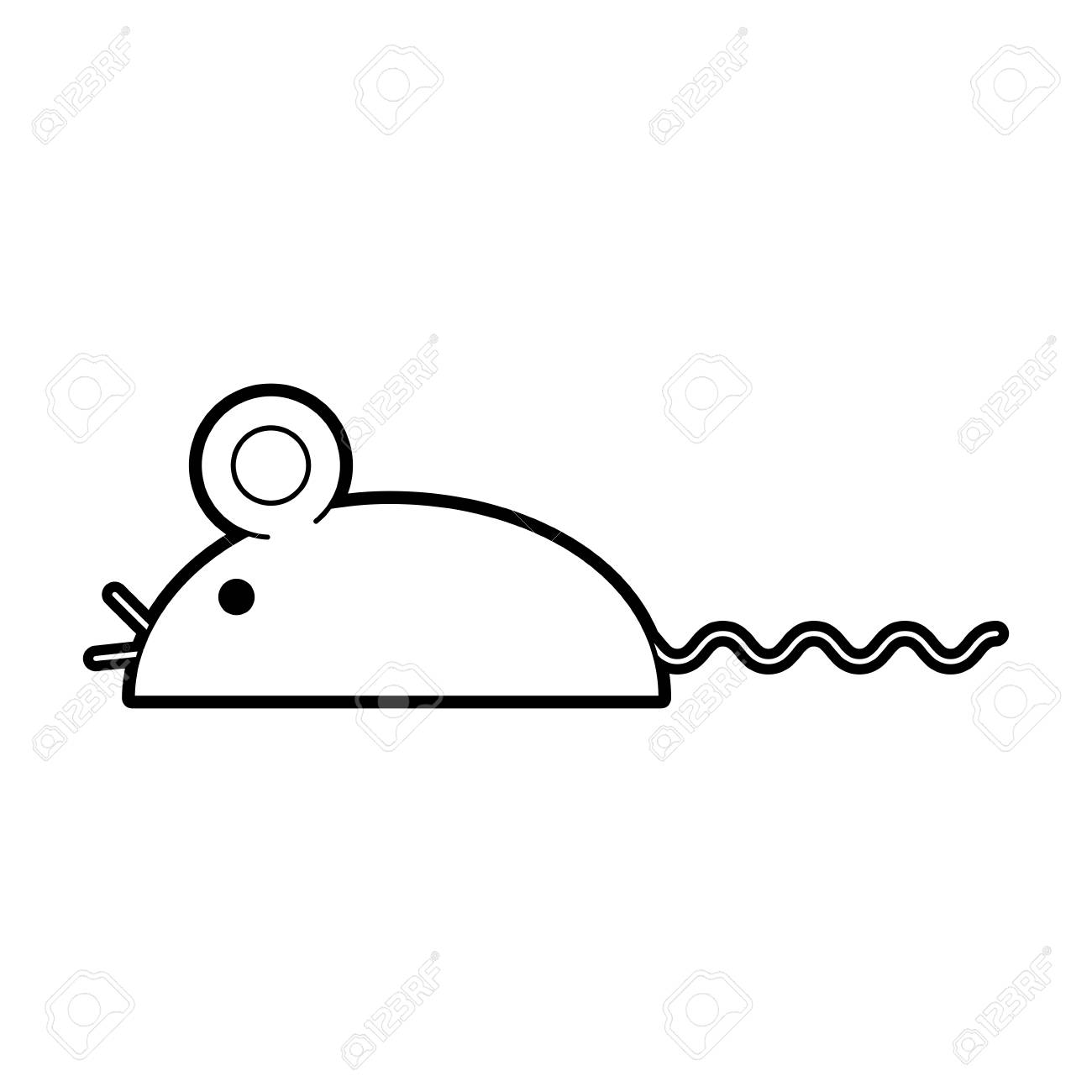 実験室マウス単離アイコンベクトルイラストデザイン のイラスト素材 ベクタ Image