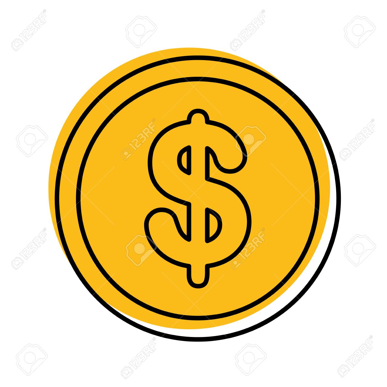 コインマネー×アイコンベクトルイラストデザインのイラスト素材・ベクター Image 94942941