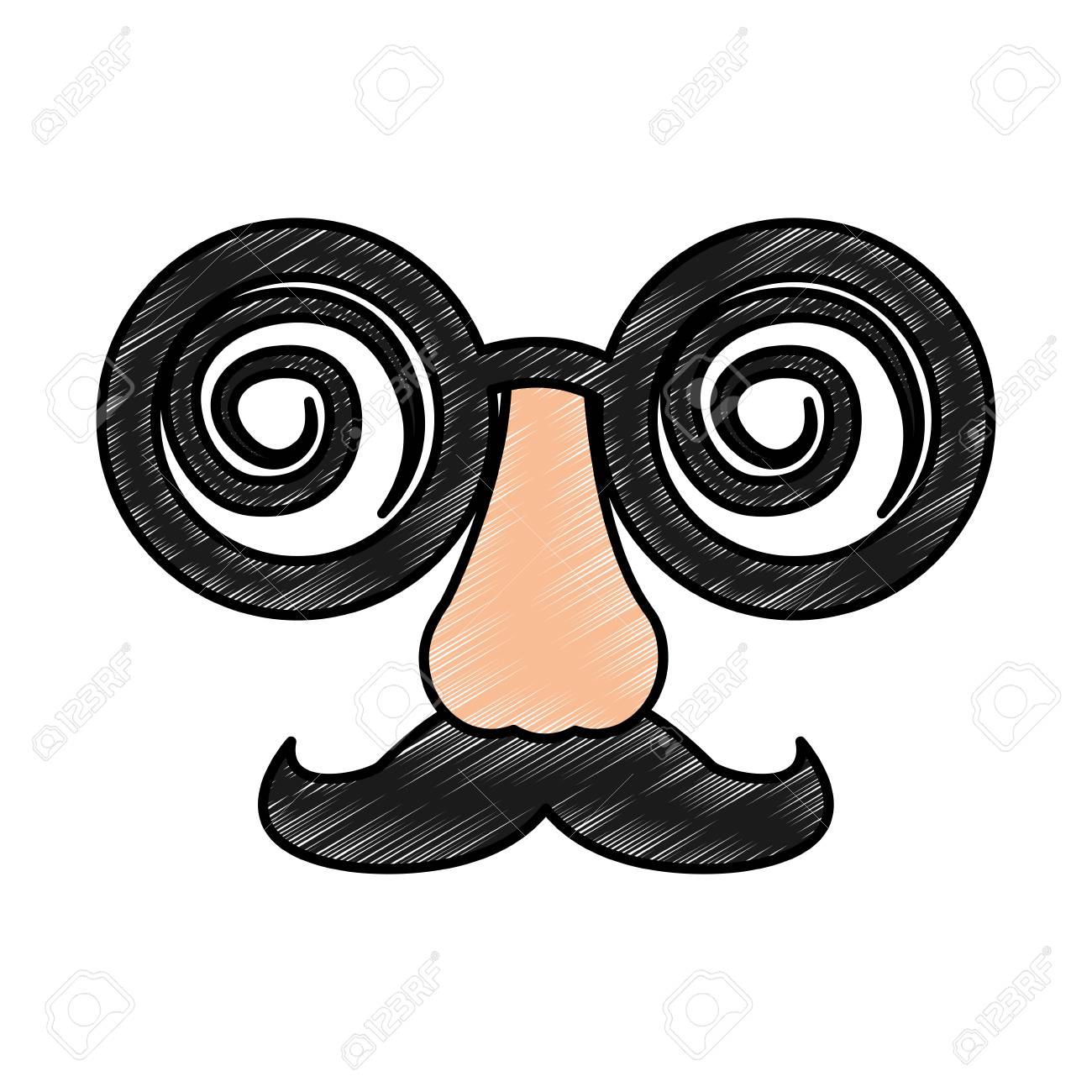 glasses and nose mask