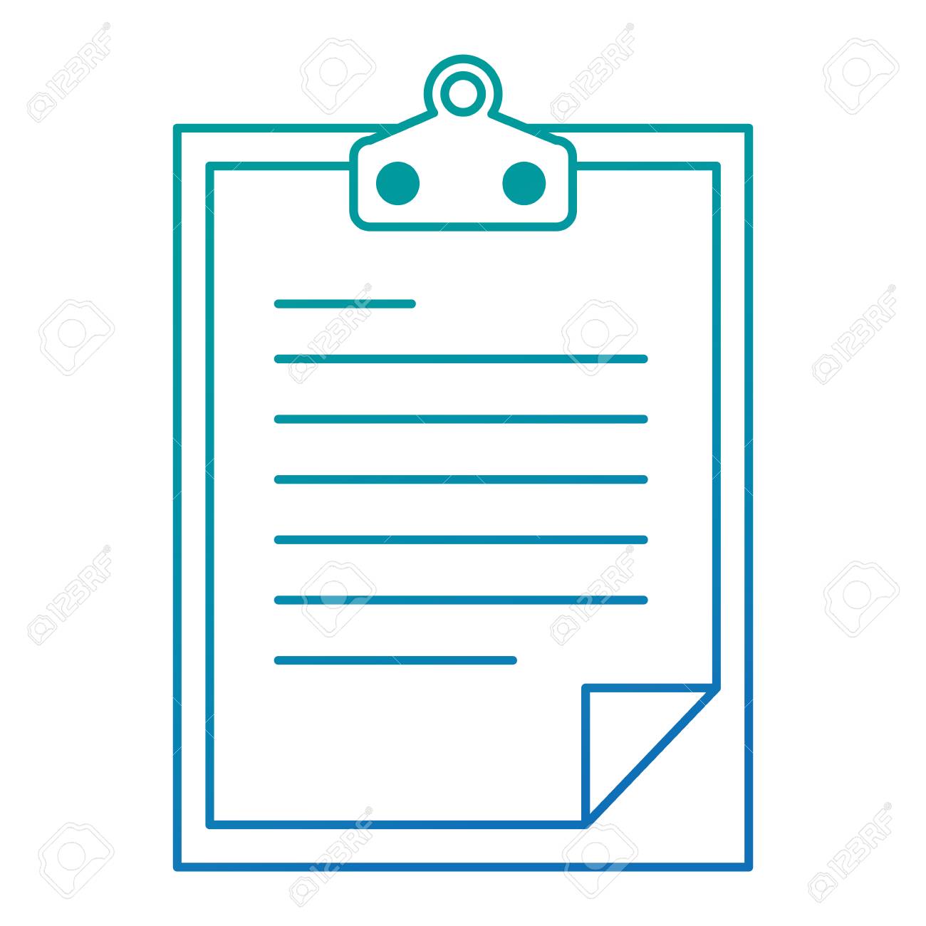 チェックリストドキュメント分離アイコンベクトルイラスト設計のイラスト素材 ベクタ Image