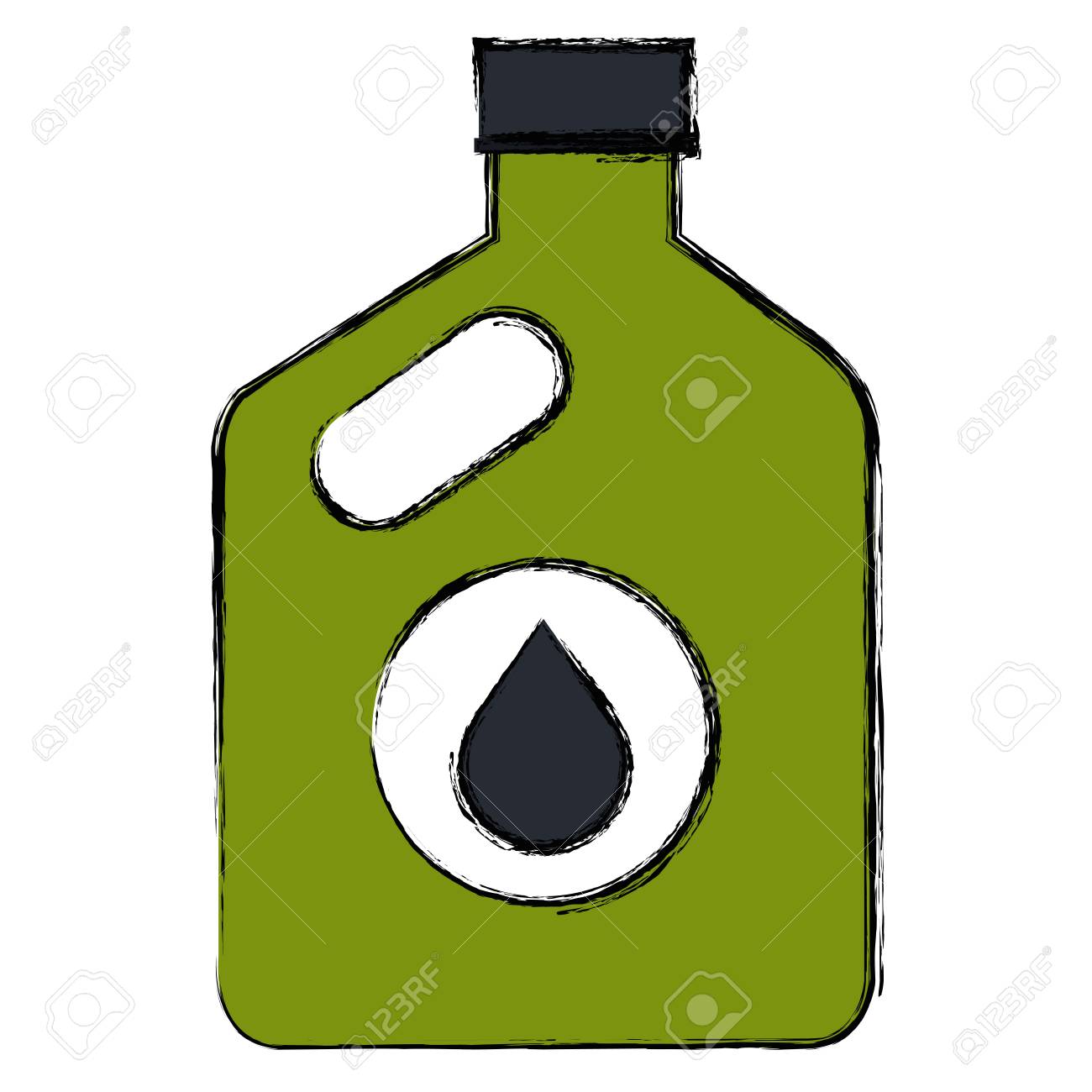 オイルカーボトルアイコンベクトルイラストデザインのイラスト素材