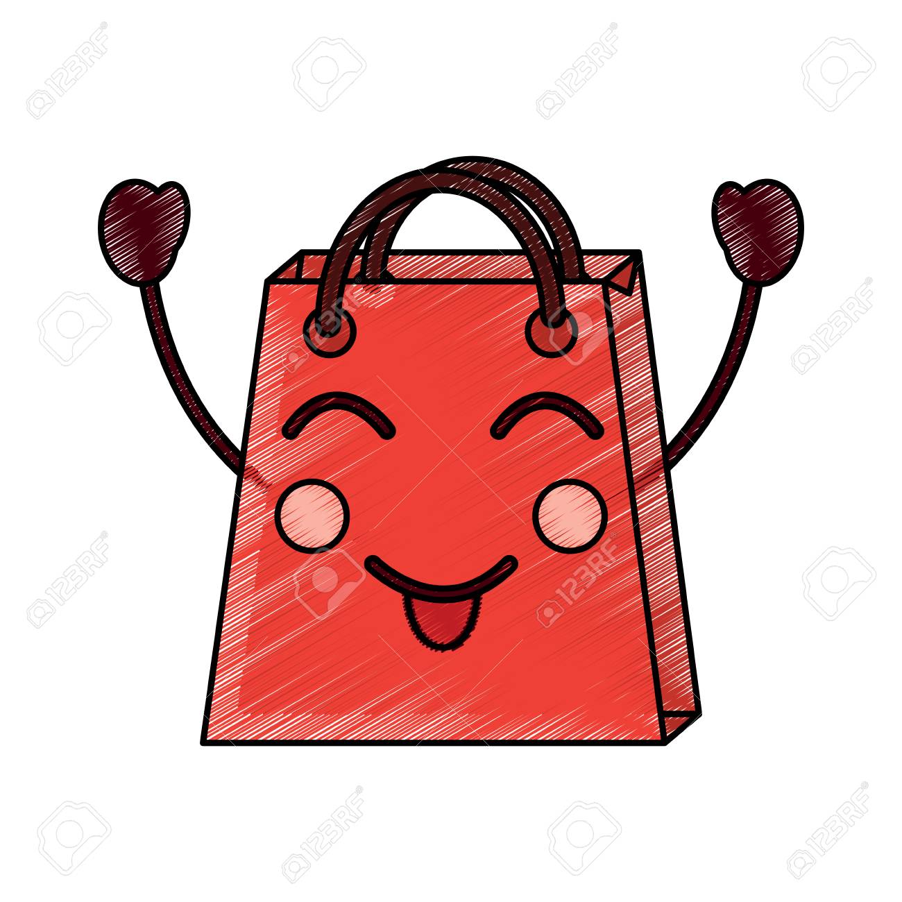 Imagen De Dibujo De Diseño De Ilustración De Vector De Diseño de ilustración de vector de personaje de estilo de