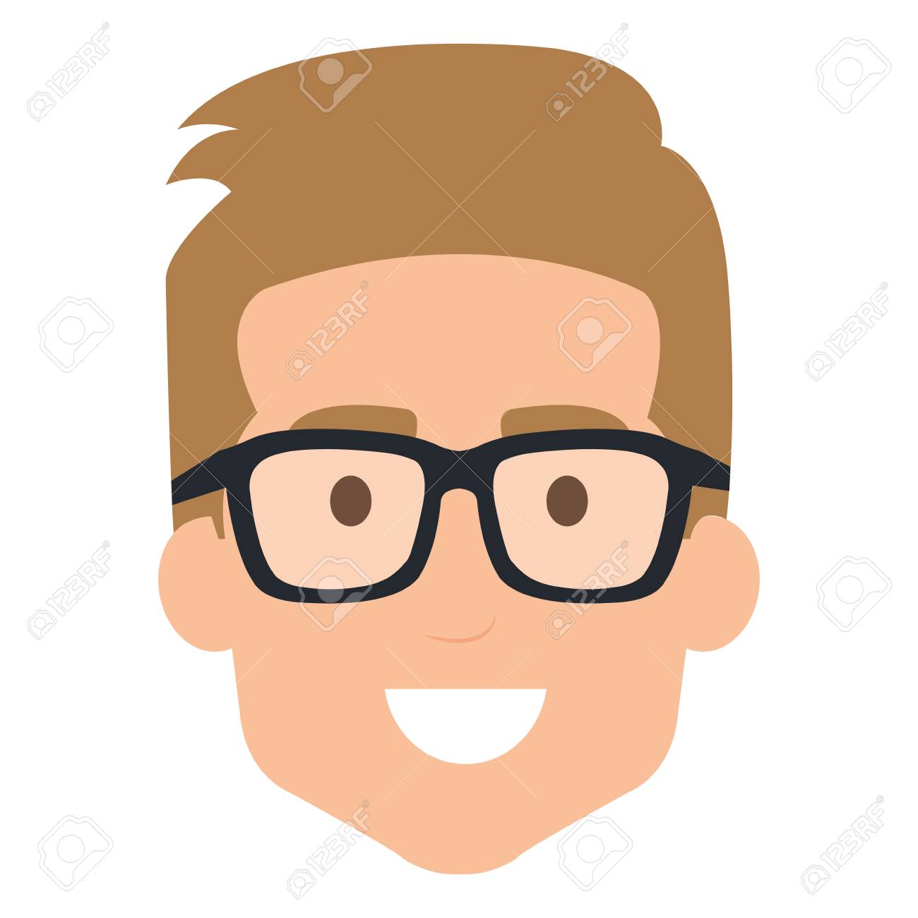 若い男の頭メガネアバターキャラクターベクトルイラストデザイン のイラスト素材 ベクタ Image 若い男の頭メガネアバターキャラクターベクトルイラストデザイン のイラスト素材 ベクタ Image