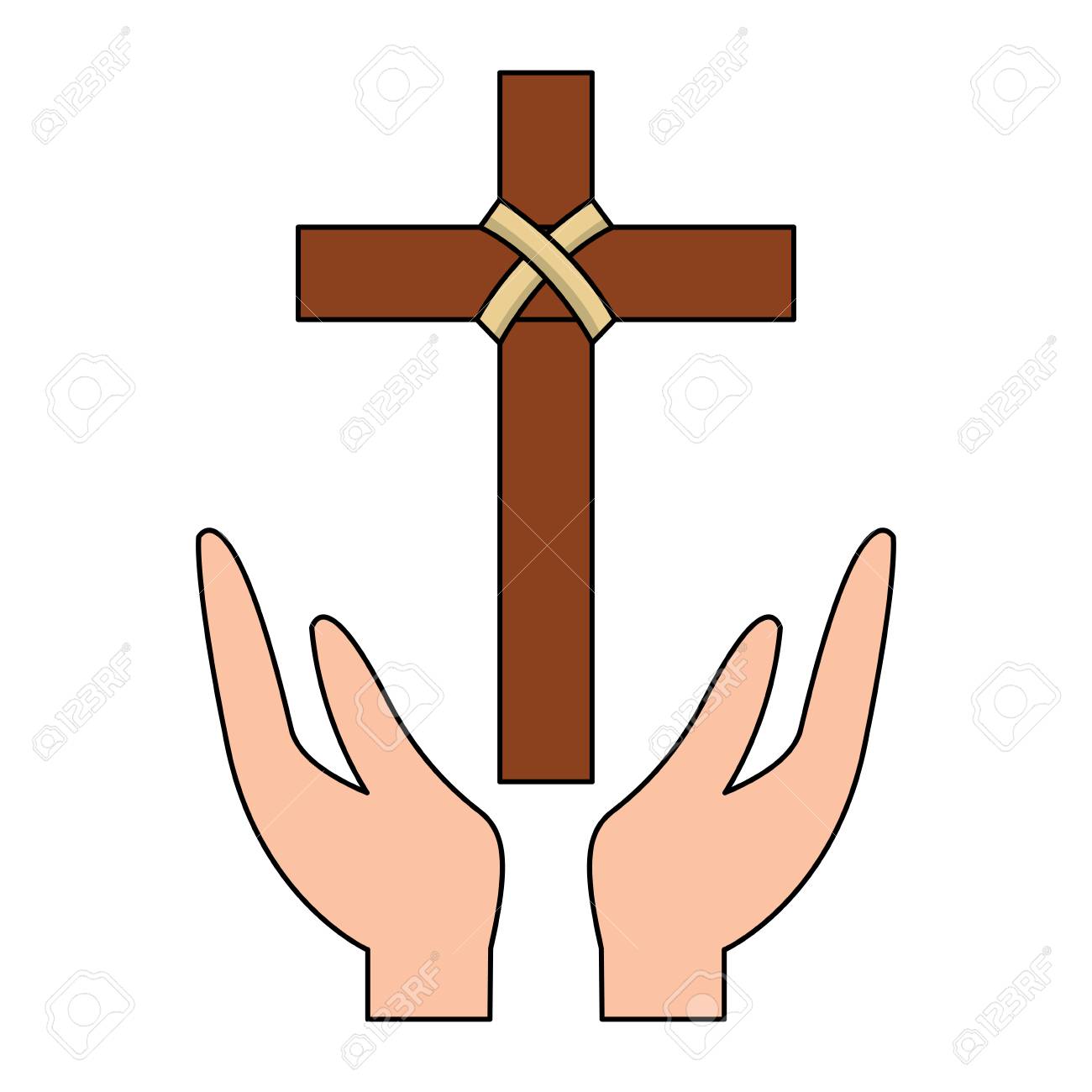 キリスト教信仰 キリスト教の十字架。十字架の形をした独立した正教とカトリック