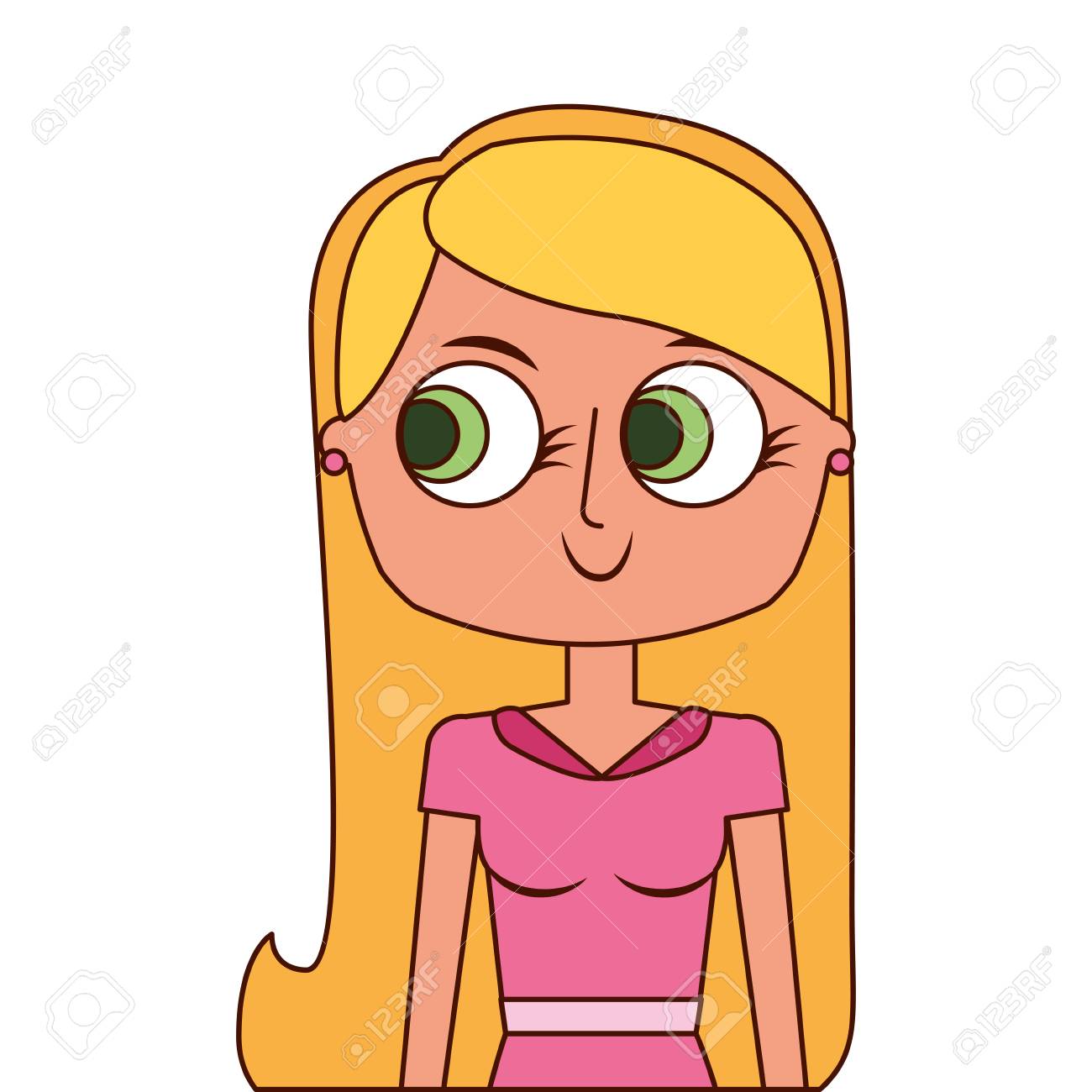 母キャラクター画像ベクトルイラストの女性肖像 のイラスト素材 ベクタ Image