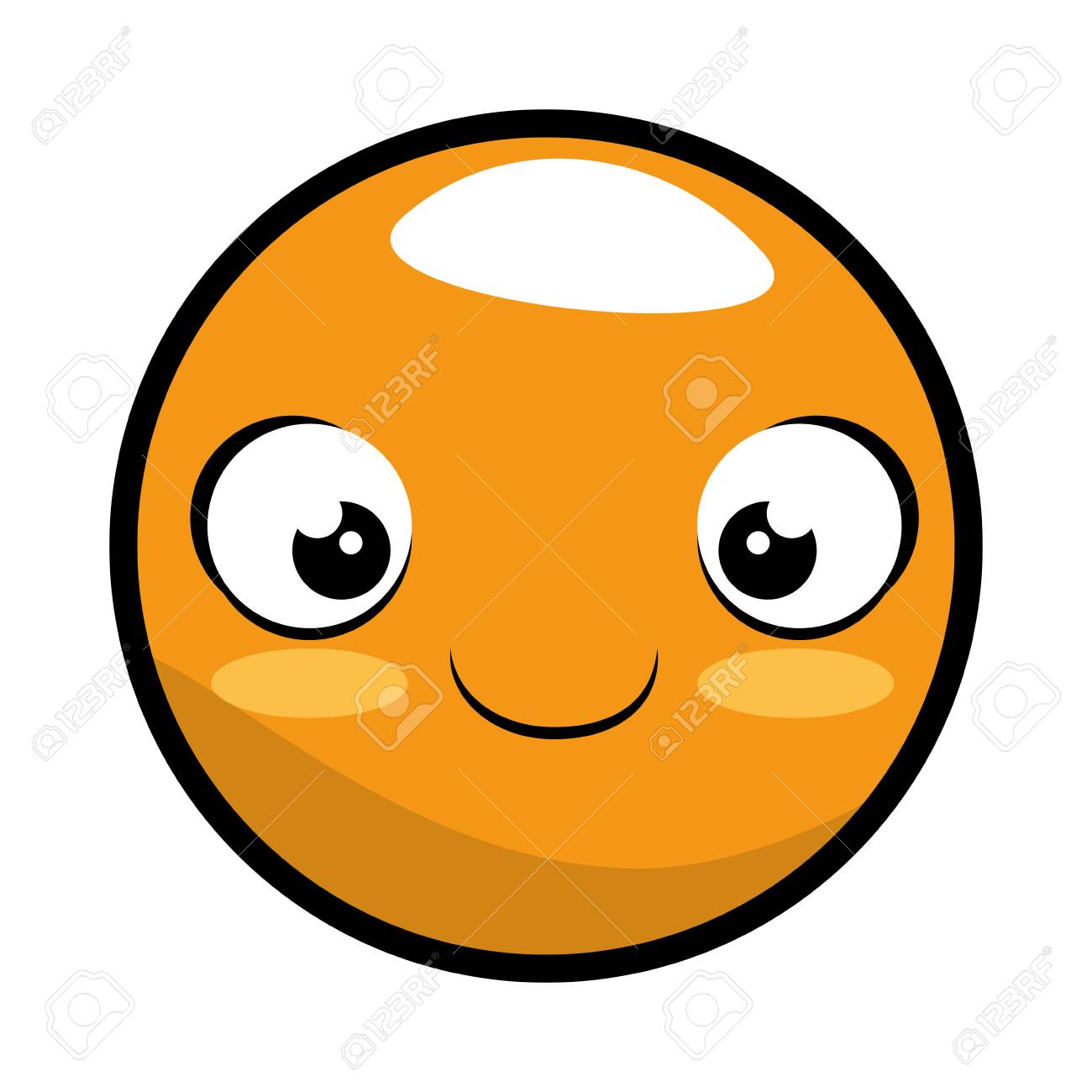 顔文字が可愛いキャラクターベクトルイラストデザイン のイラスト素材 ベクタ Image 97553685