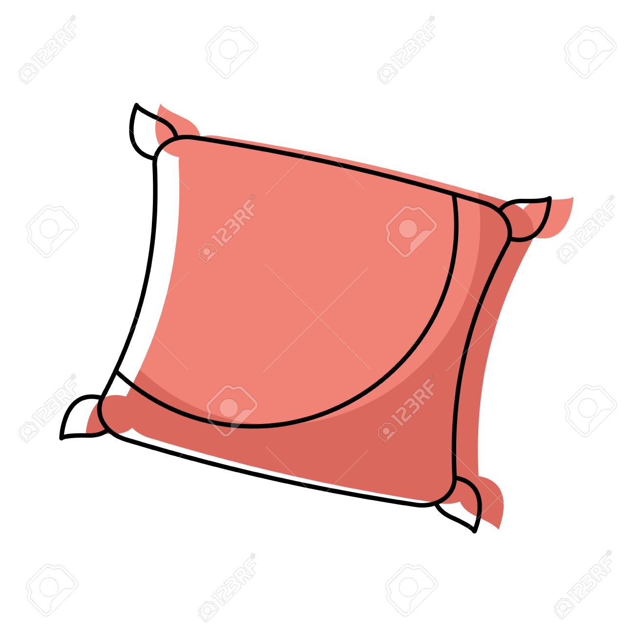 装飾クッション柔らかいエレガントなイメージベクターイラストのイラスト素材 ベクタ Image