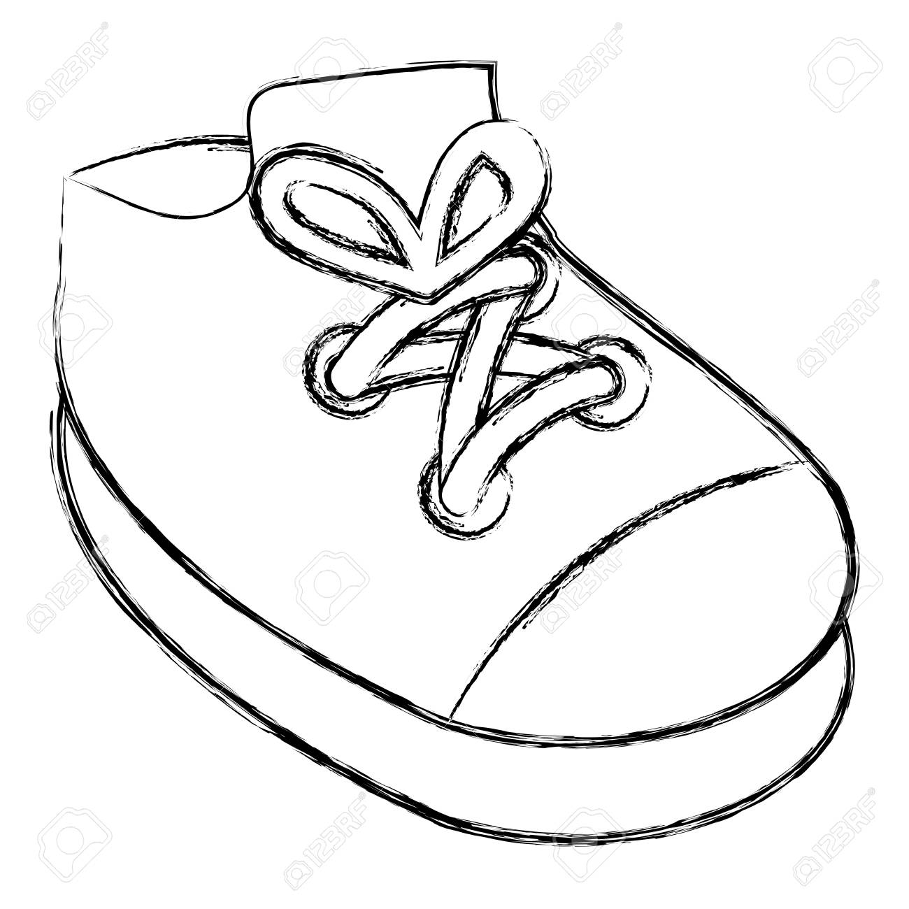 Chaussure Bebe Icone Isole Vector Illustration Design Clip Art Libres De Droits Vecteurs Et Illustration Image