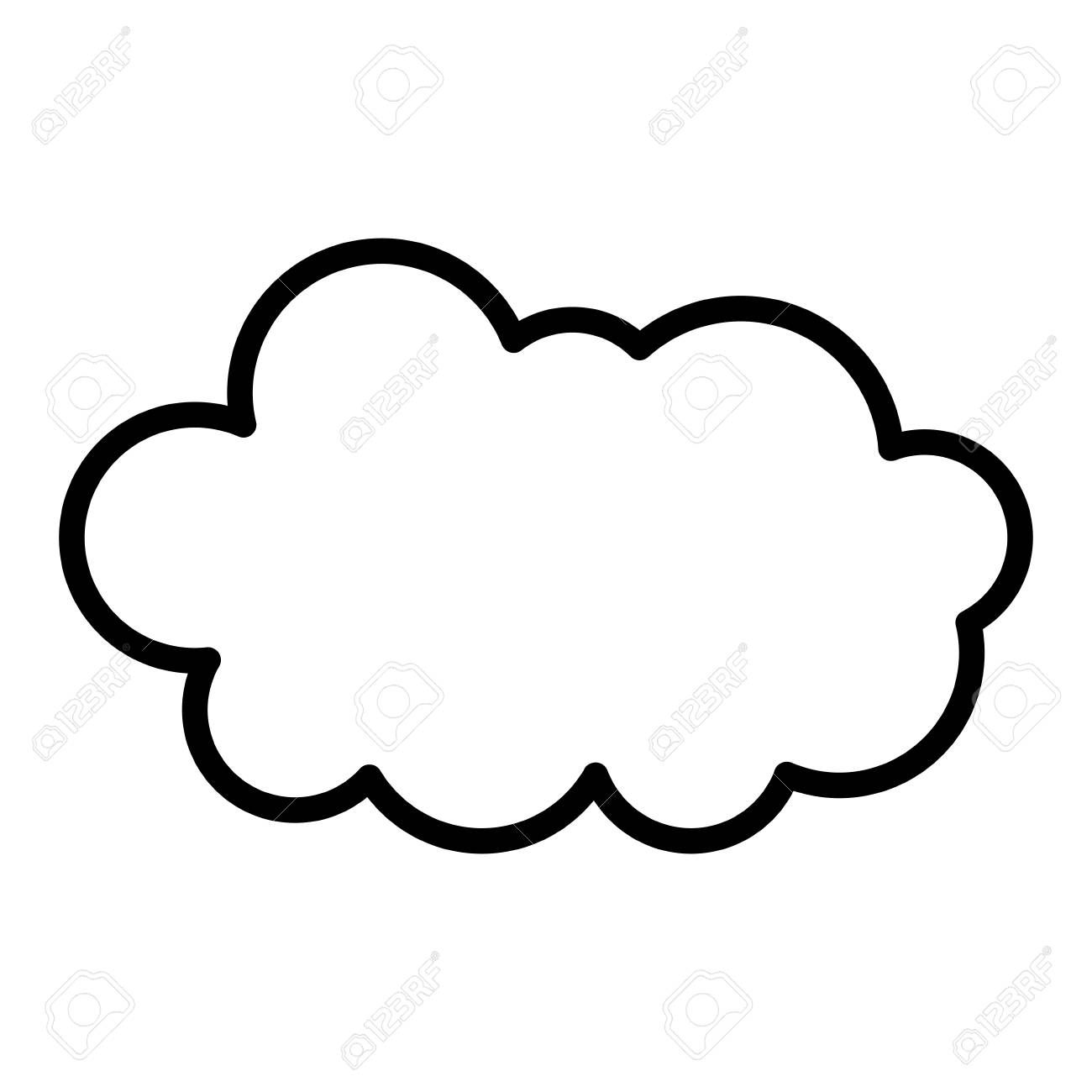 Cloud Weather Climate Cumulus Icon Vector Illustration Black And White Royalty Free Svg Cliparts Vectors And Stock Illustration Image