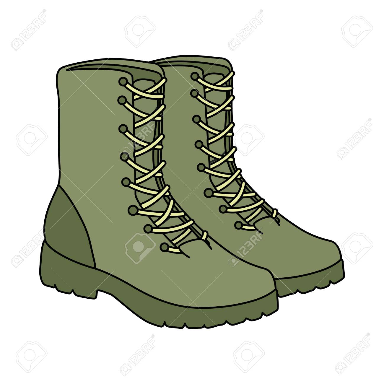 Military Boots Equipment Icon Vector Illustration Design Royalty Free SVG,  Cliparts, Vectors, and Stock Illustration. Image 100271966.