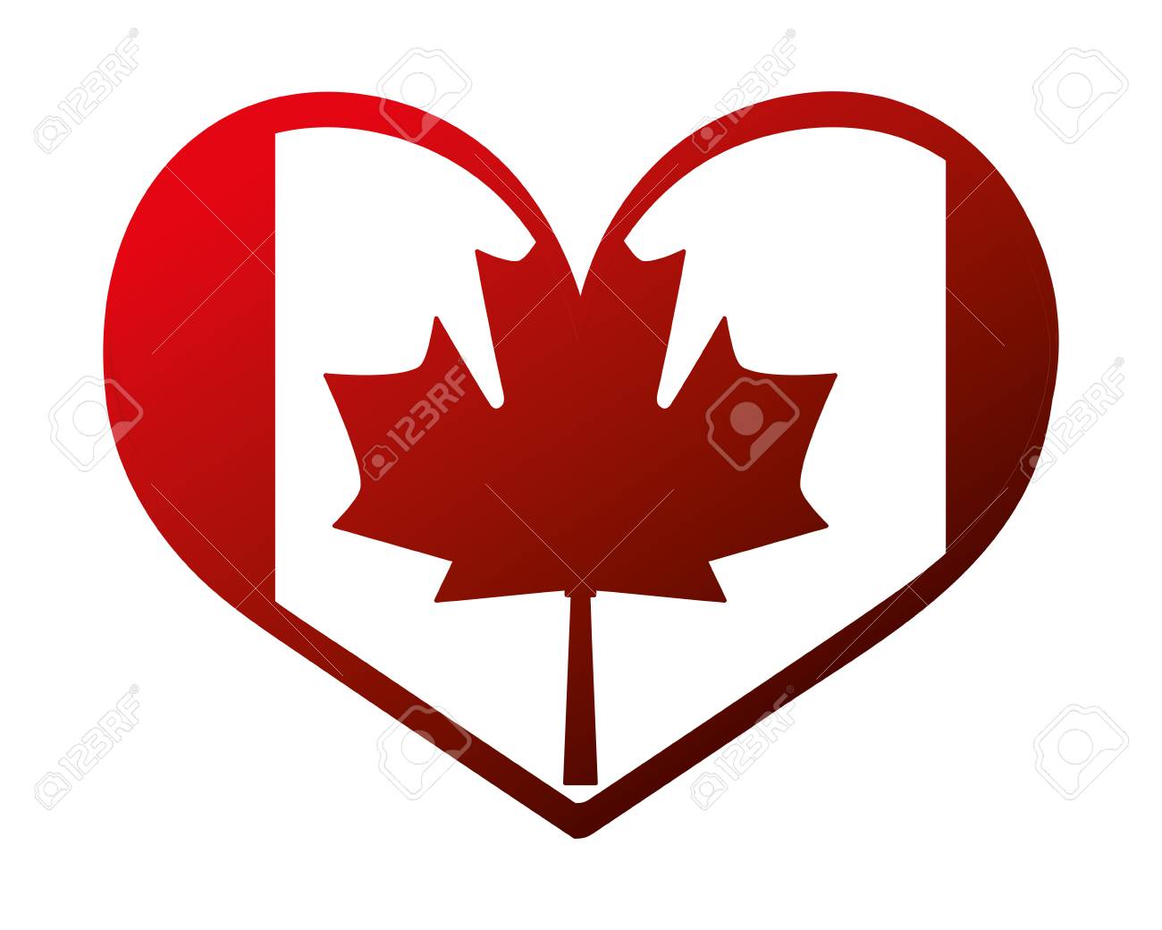 canada day canadian flag in heart vector illustration neon - 103045848 canada day canadian flag in heart vector illustration neon - 103045848