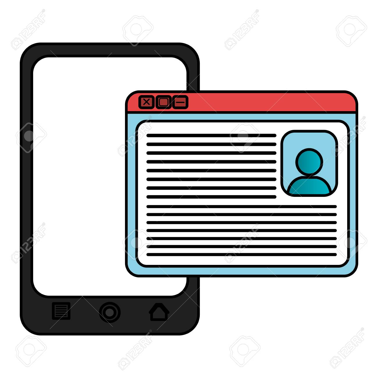 smartphone device with acount