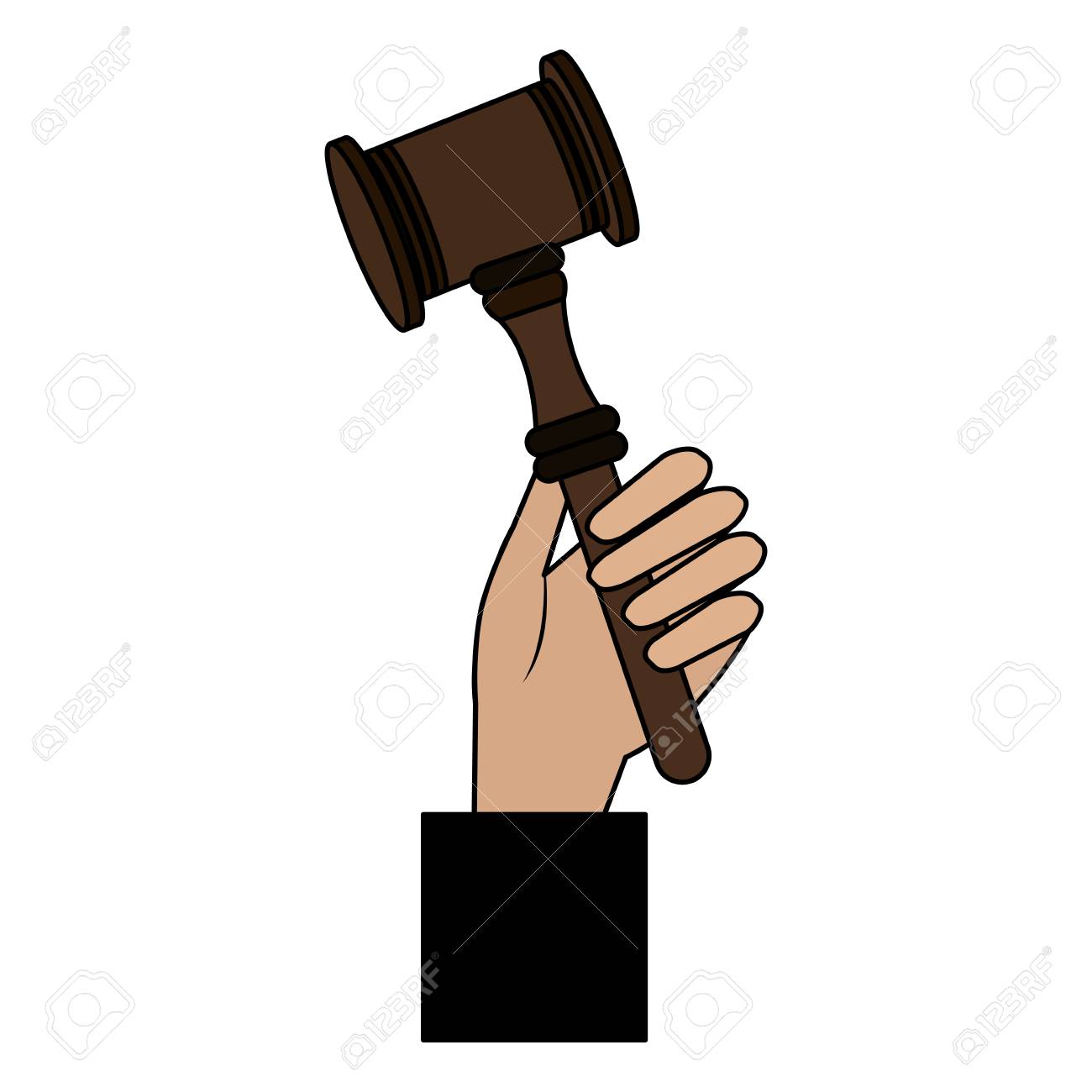 Judge Hand With Justice Hammer Vector Illustration Design Royalty Free SVG,  Cliparts, Vectors, and Stock Illustration. Image 114939573., image size:1300x1300