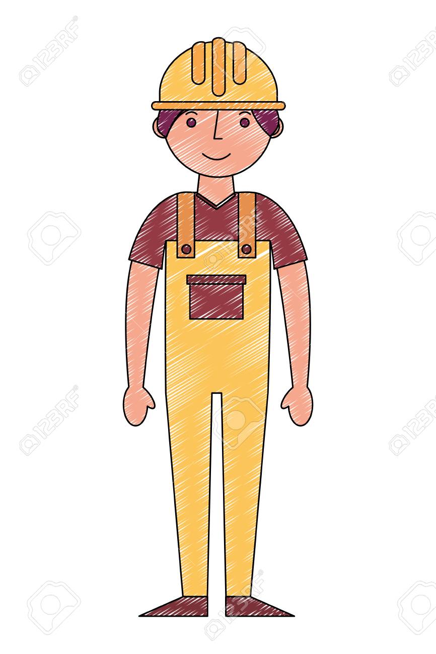 yellow overalls