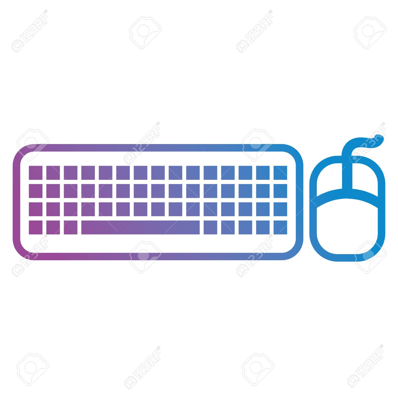 Computer Keyboard And Mouse Vector Illustration Design Royalty Free SVG,  Cliparts, Vectors, and Stock Illustration. Image 105523846., image size:1300x1295