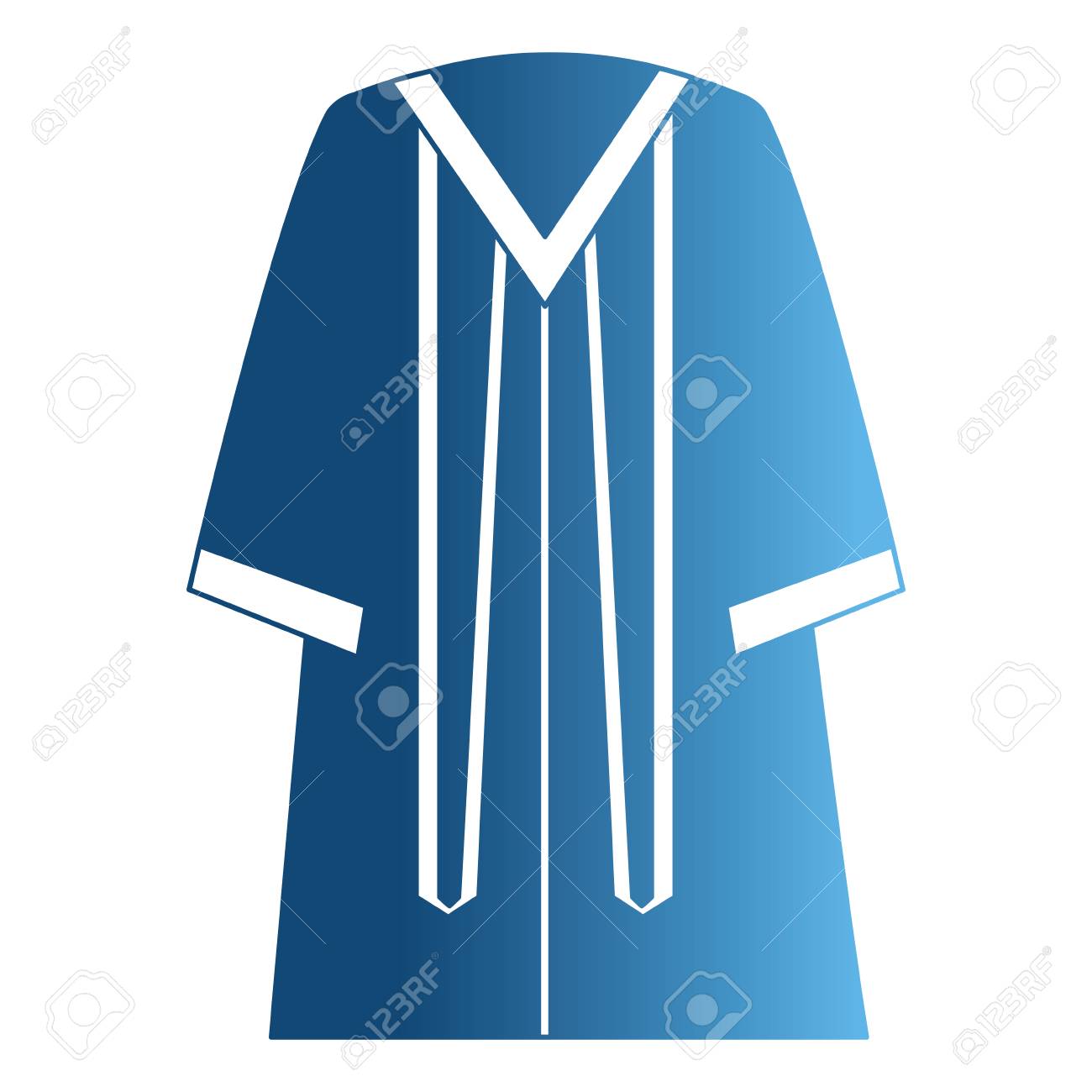 Graduation Toga Isolated Icon Vector Illustration Design Royalty