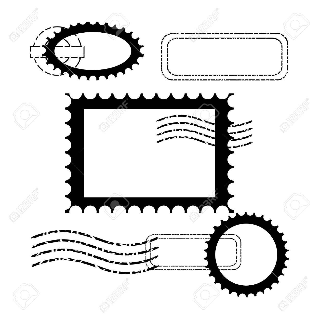 Postage Stamp Communication Template Design Vector Illustration Vector  Illustration Royalty Free SVG, Cliparts, Vectors, and Stock Illustration.  Image 112858379.