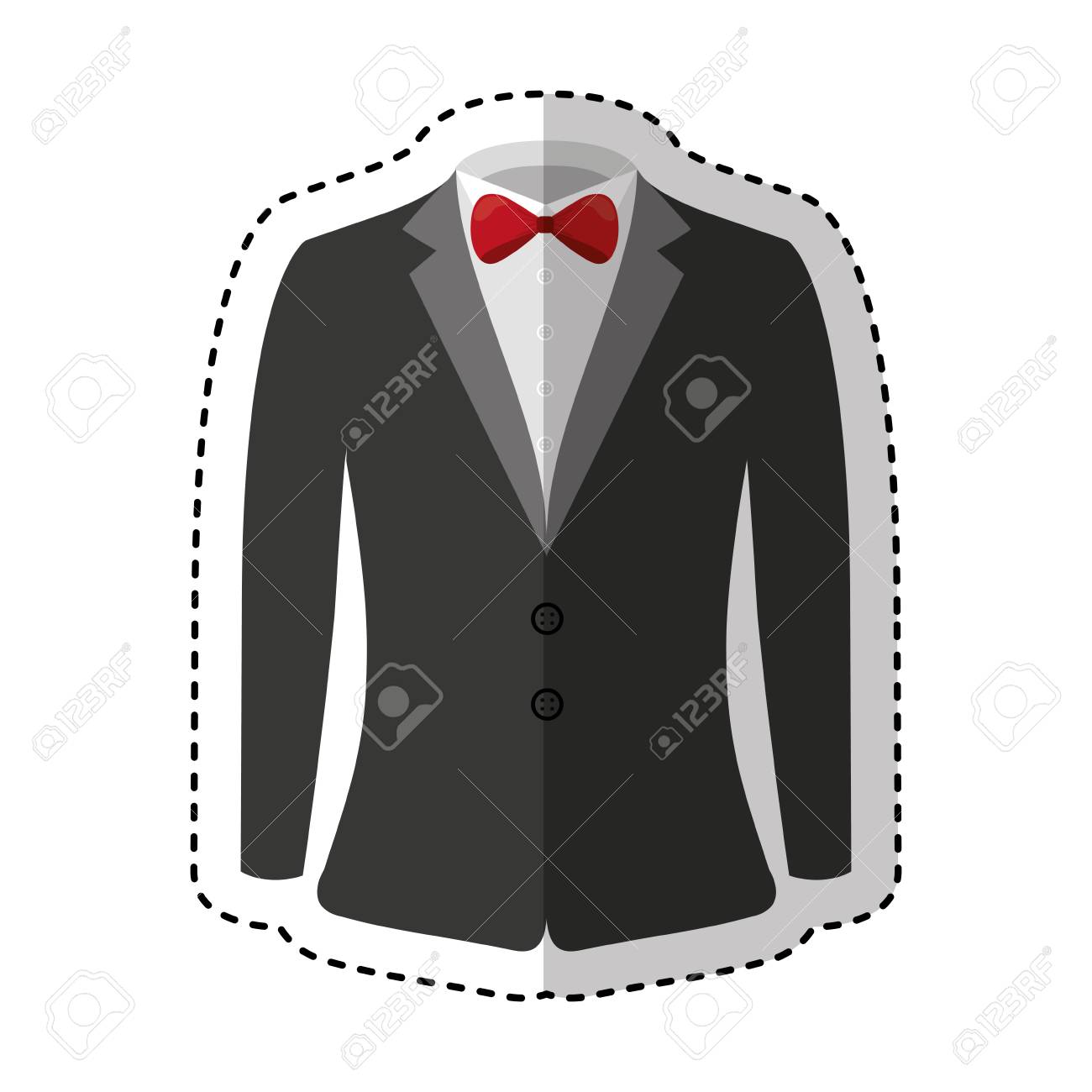 elegant gentleman suit icon vector illustration design